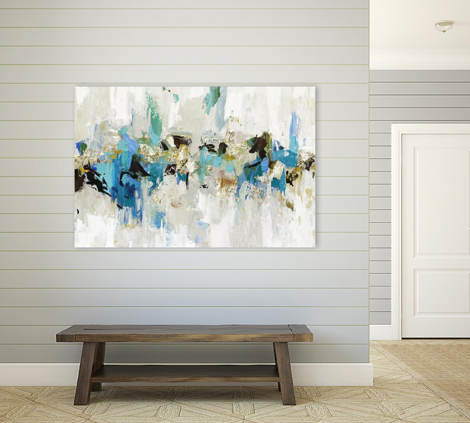 Blue Silver III by Tom Reeves on GIANT ART - blue abstract