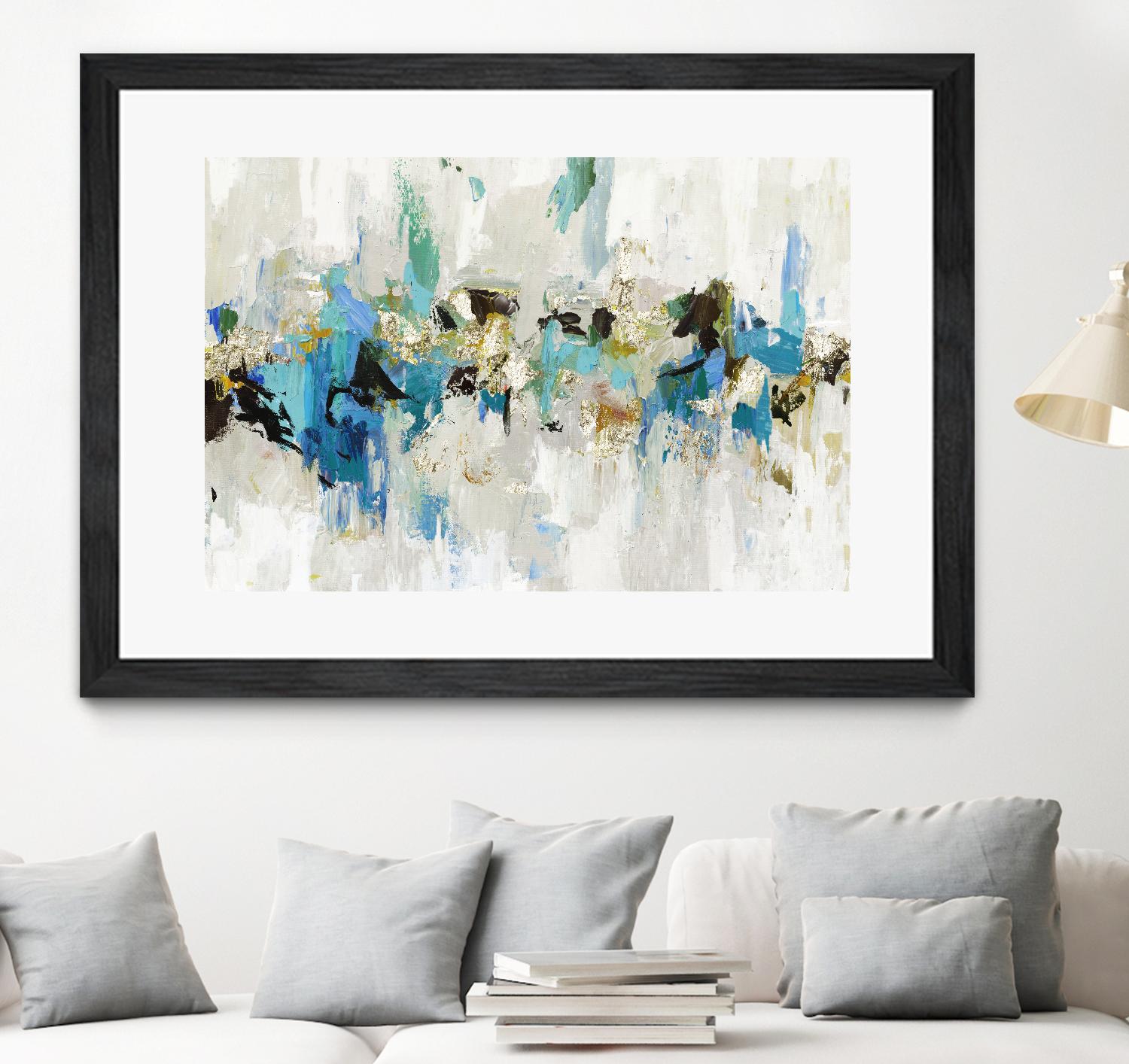 Blue Silver III by Tom Reeves on GIANT ART - blue abstract