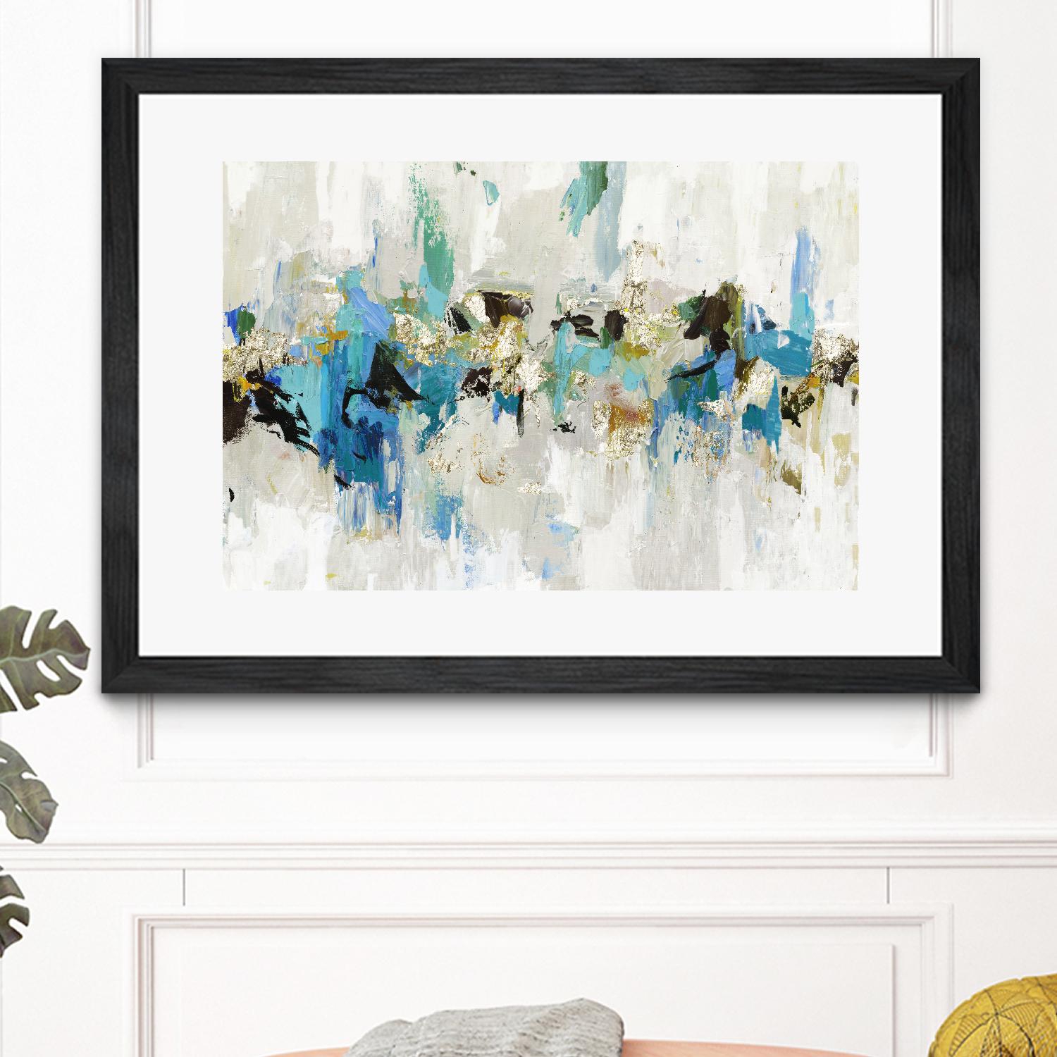 Blue Silver III by Tom Reeves on GIANT ART - blue abstract