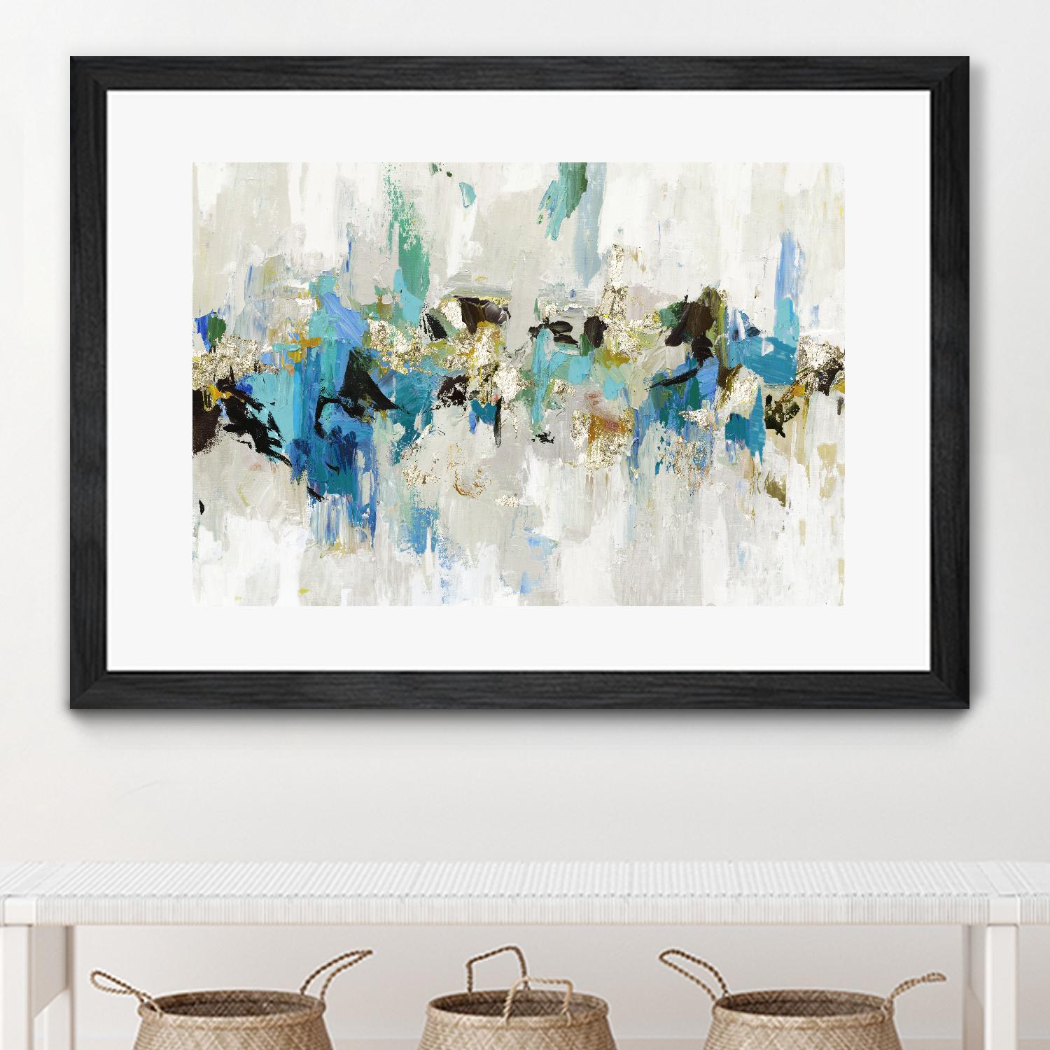 Blue Silver III by Tom Reeves on GIANT ART - blue abstract