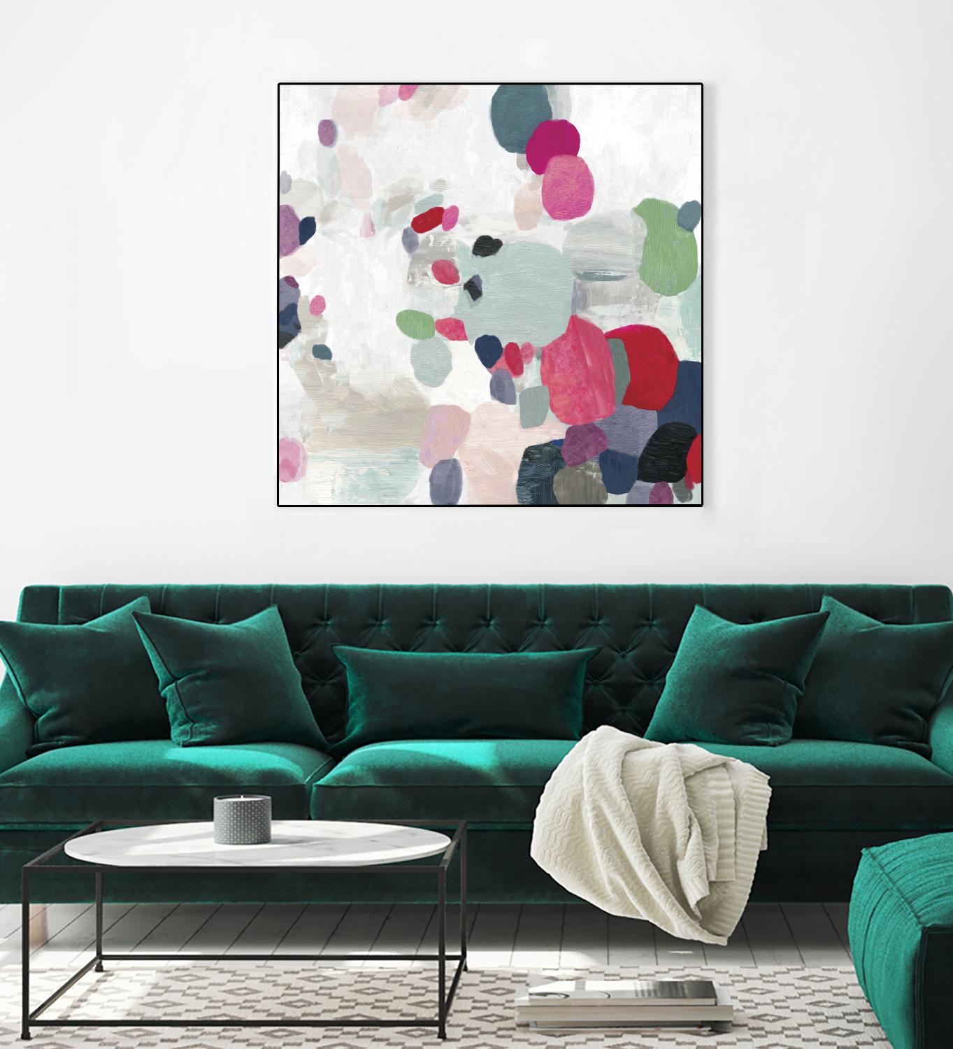 Multicolourful II by Tom Reeves on GIANT ART - green abstract