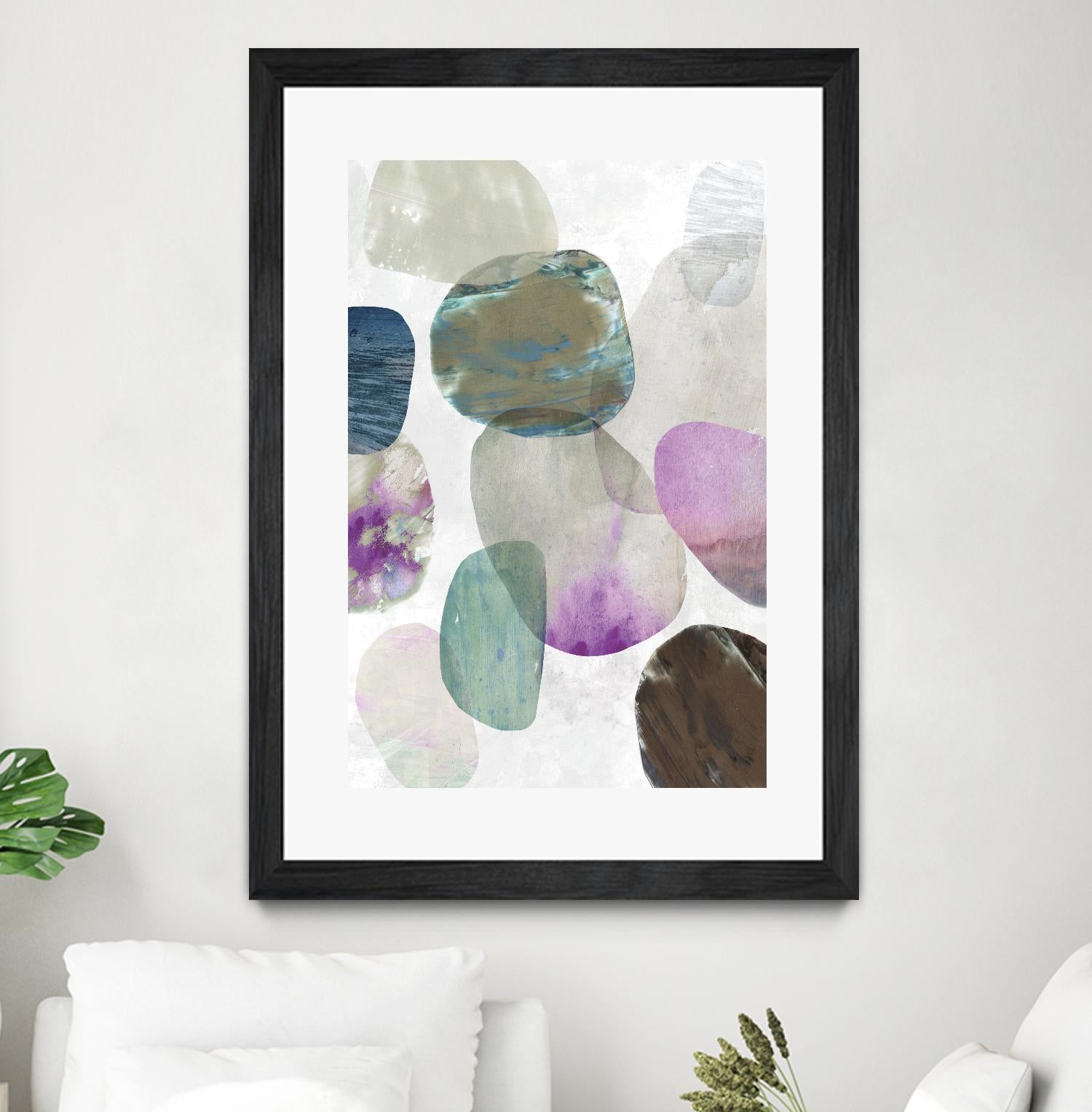 Marble III by Tom Reeves on GIANT ART - purple abstract