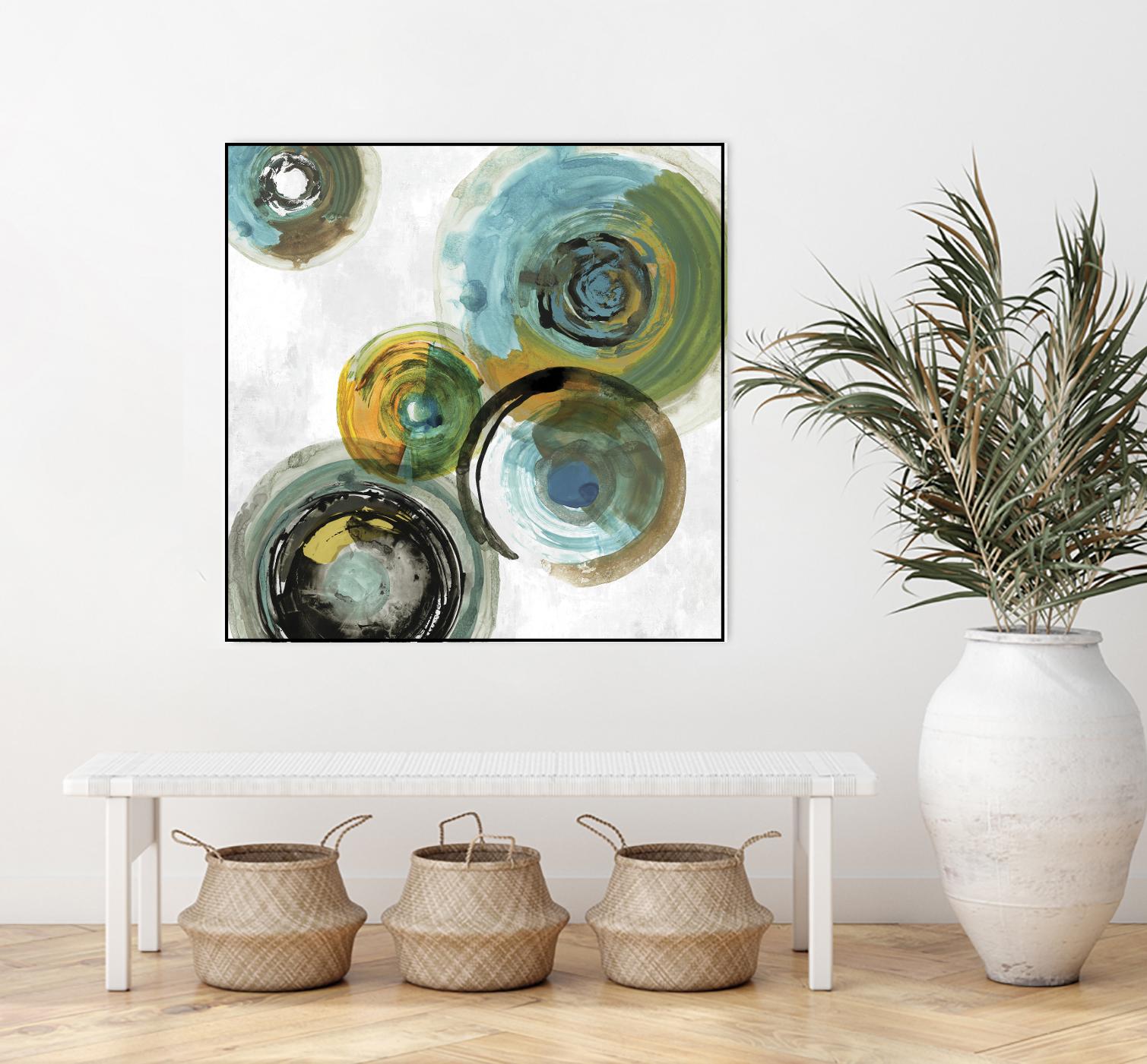 Spirals III by Tom Reeves on GIANT ART - yellow abstract