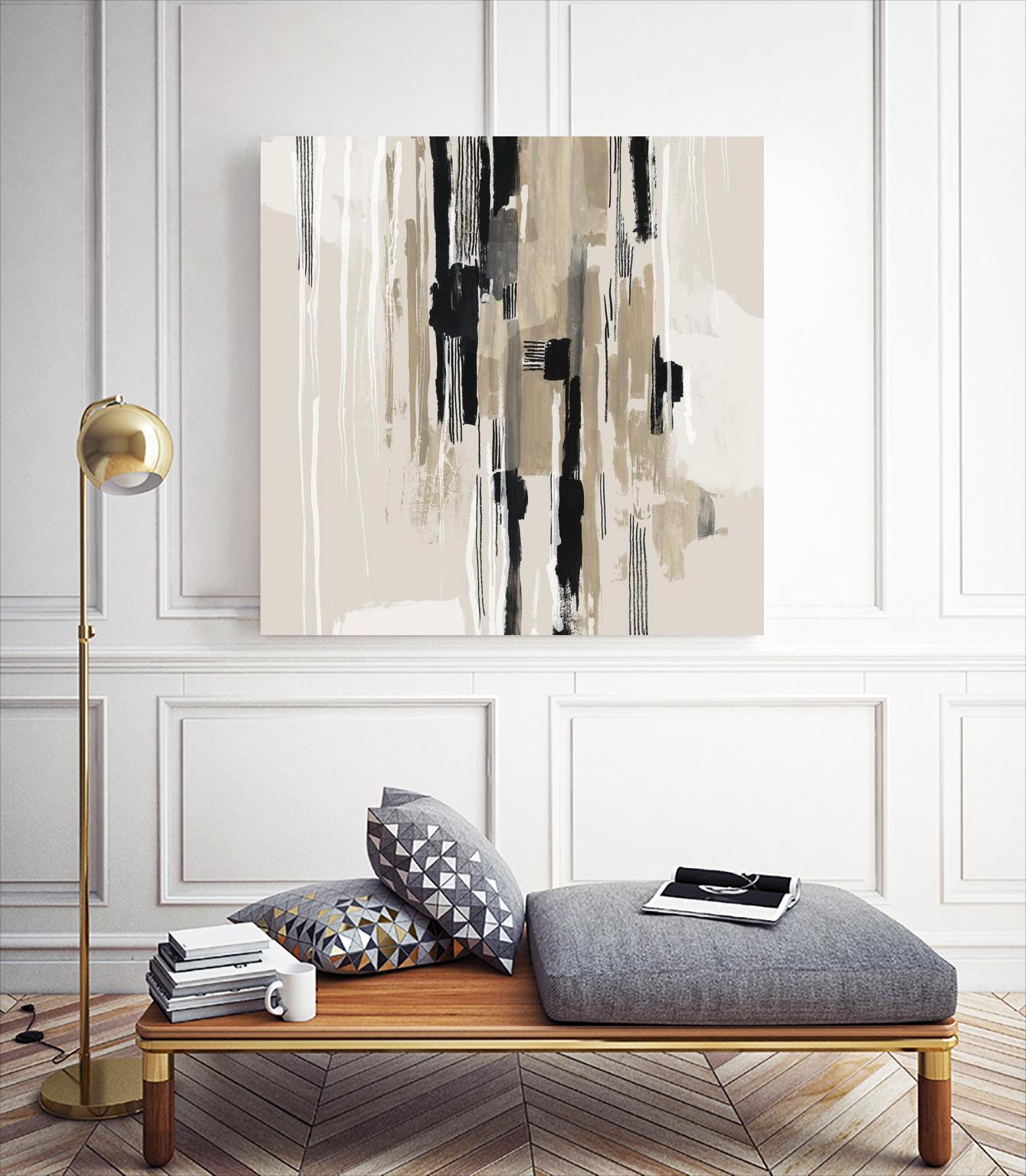 Woven Together I  by Tom Reeves on GIANT ART - beige abstract