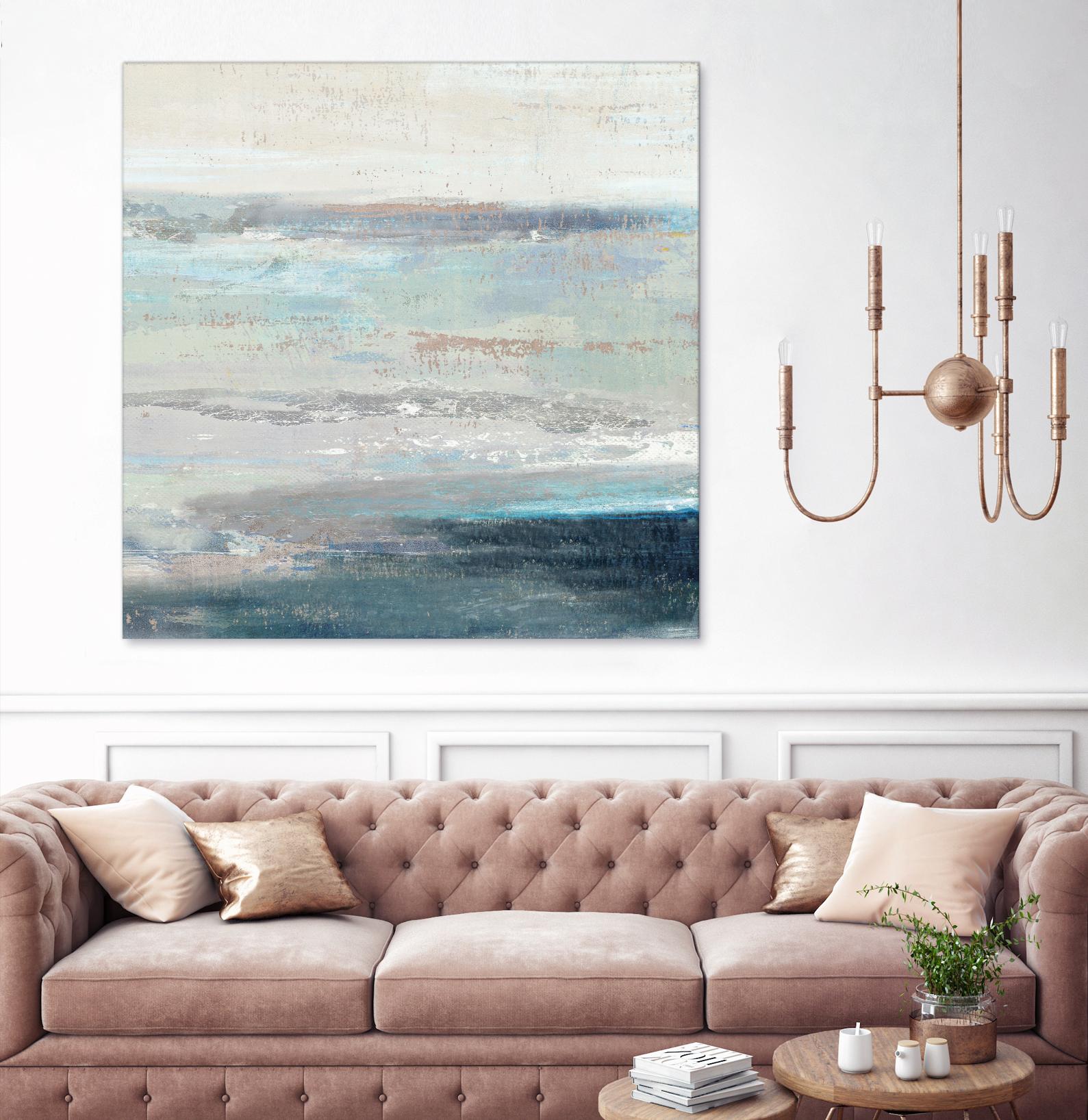 Cabana Waves II by Tom Reeves on GIANT ART - grey abstract