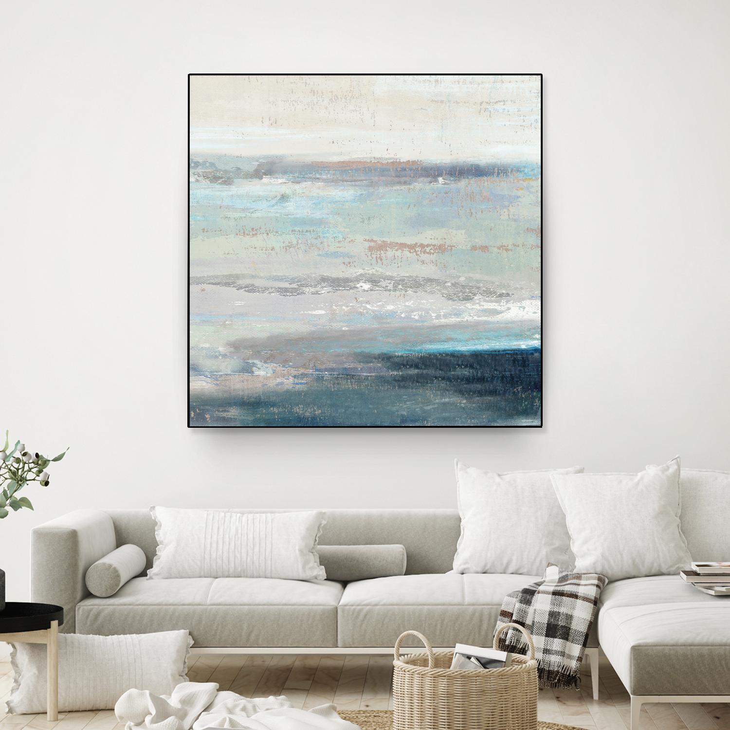 Cabana Waves II by Tom Reeves on GIANT ART - grey abstract