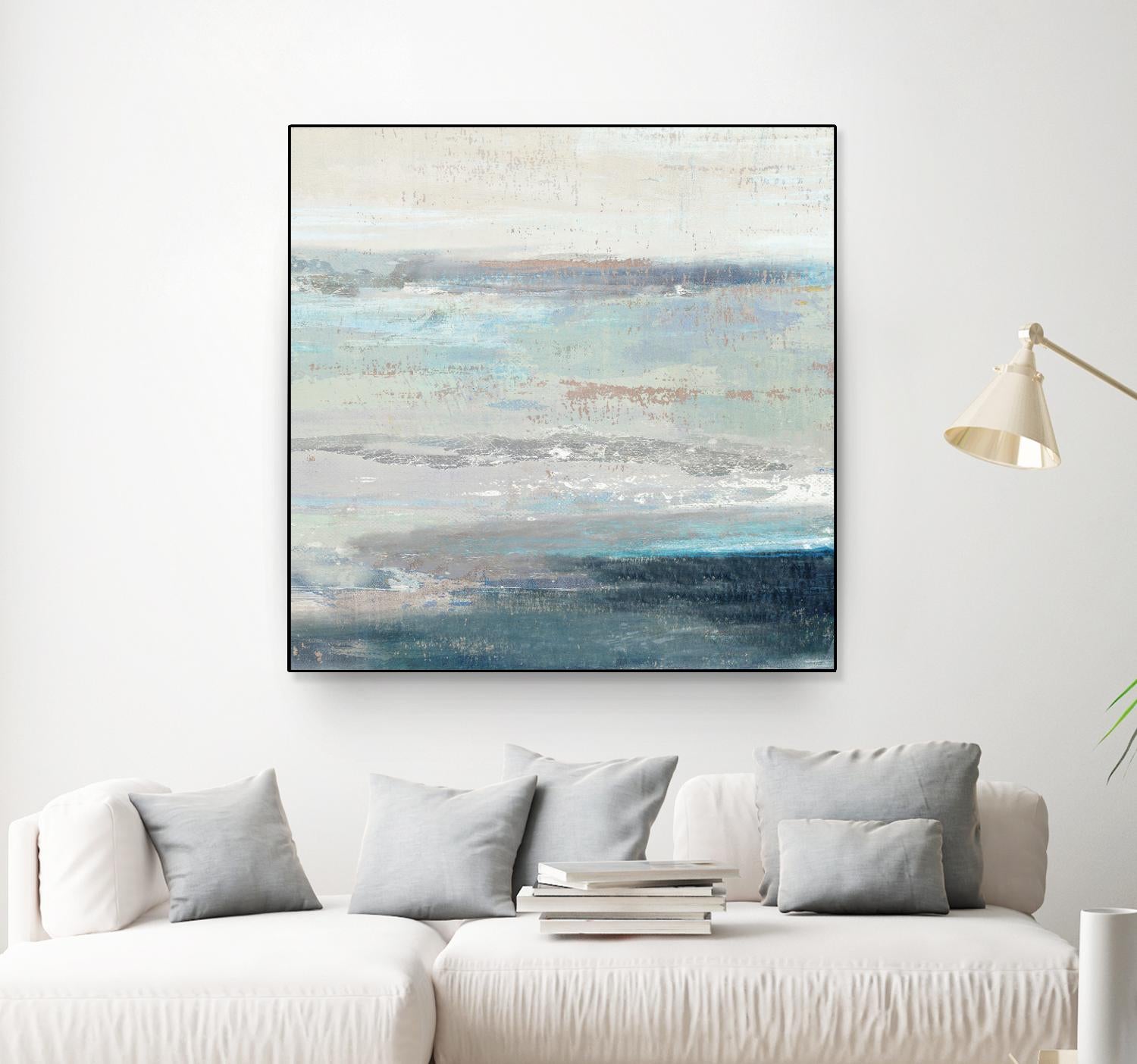 Cabana Waves II by Tom Reeves on GIANT ART - grey abstract