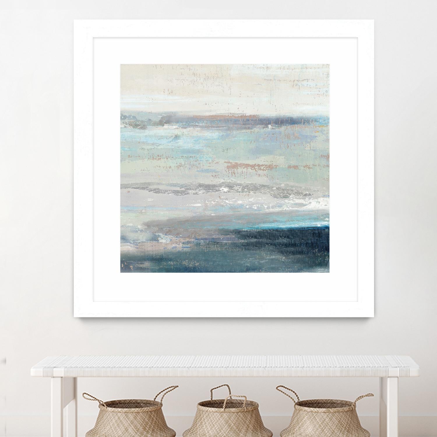 Cabana Waves II by Tom Reeves on GIANT ART - grey abstract