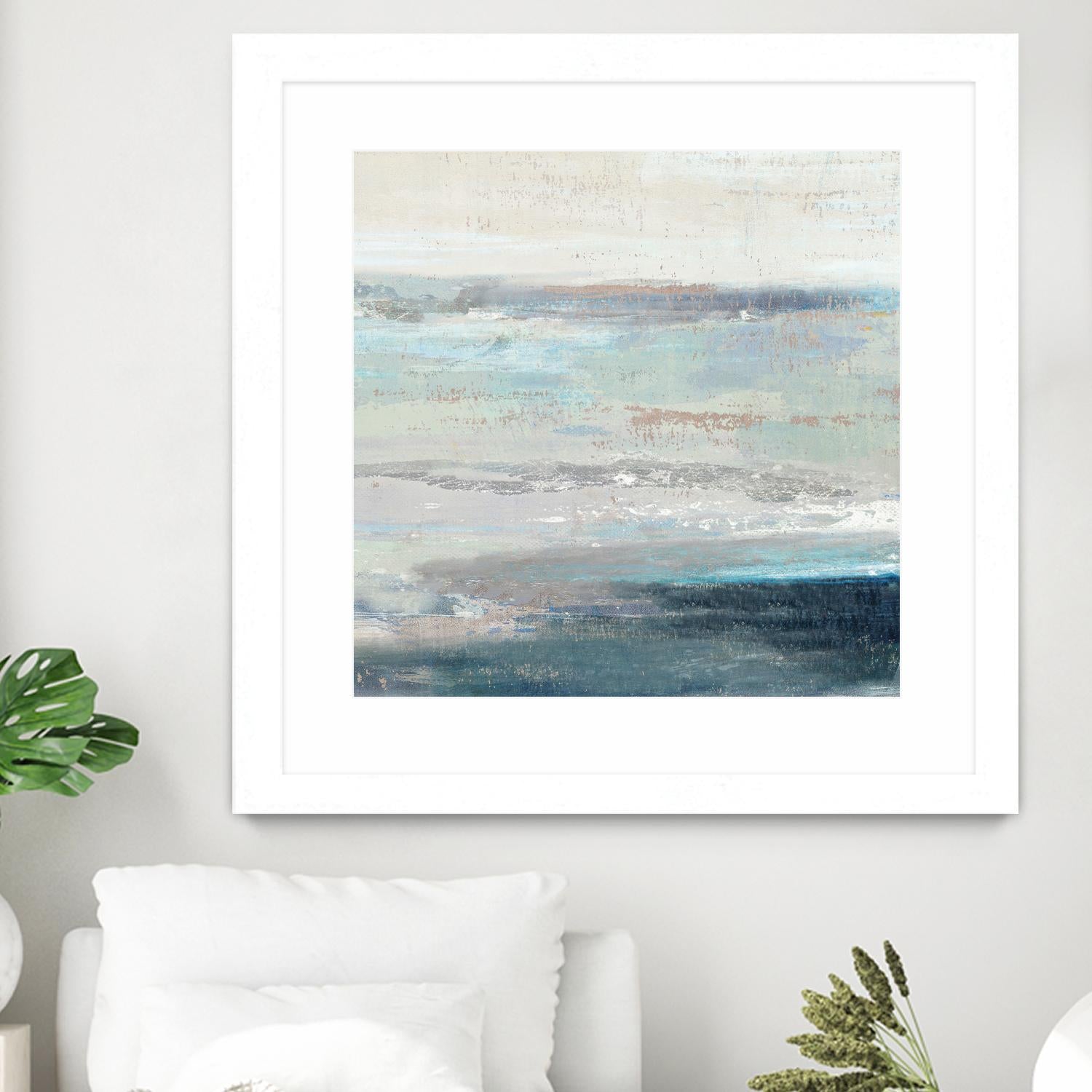 Cabana Waves II by Tom Reeves on GIANT ART - grey abstract