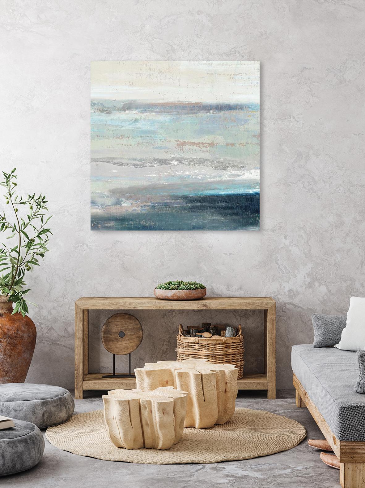 Cabana Waves II by Tom Reeves on GIANT ART - grey abstract