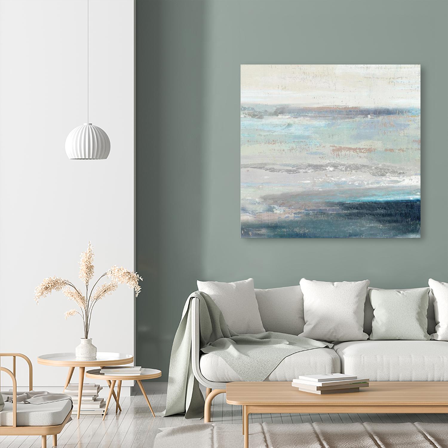 Cabana Waves II by Tom Reeves on GIANT ART - grey abstract