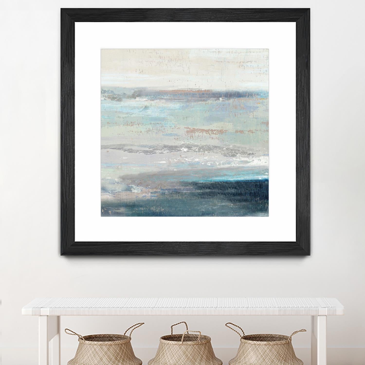 Cabana Waves II by Tom Reeves on GIANT ART - grey abstract