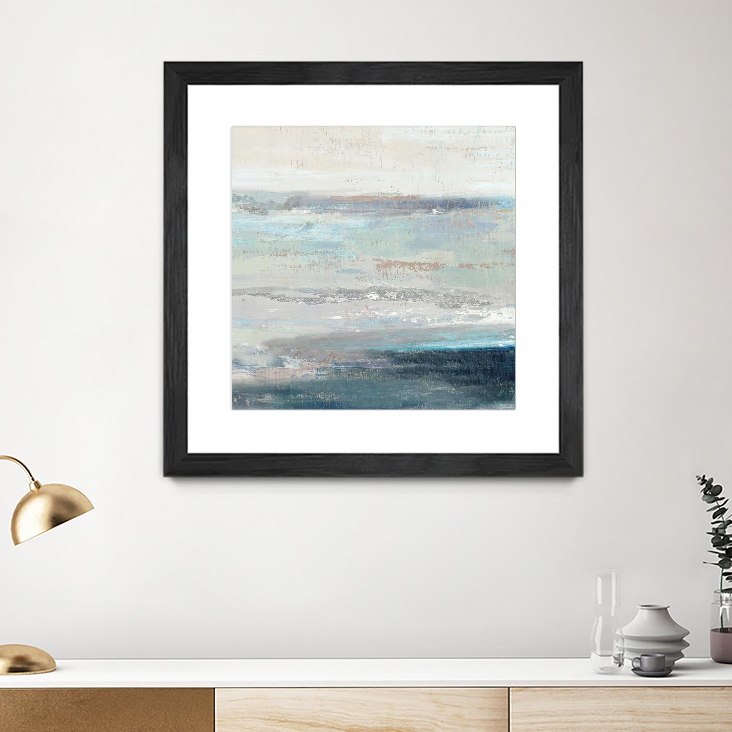 Cabana Waves II by Tom Reeves on GIANT ART - grey abstract