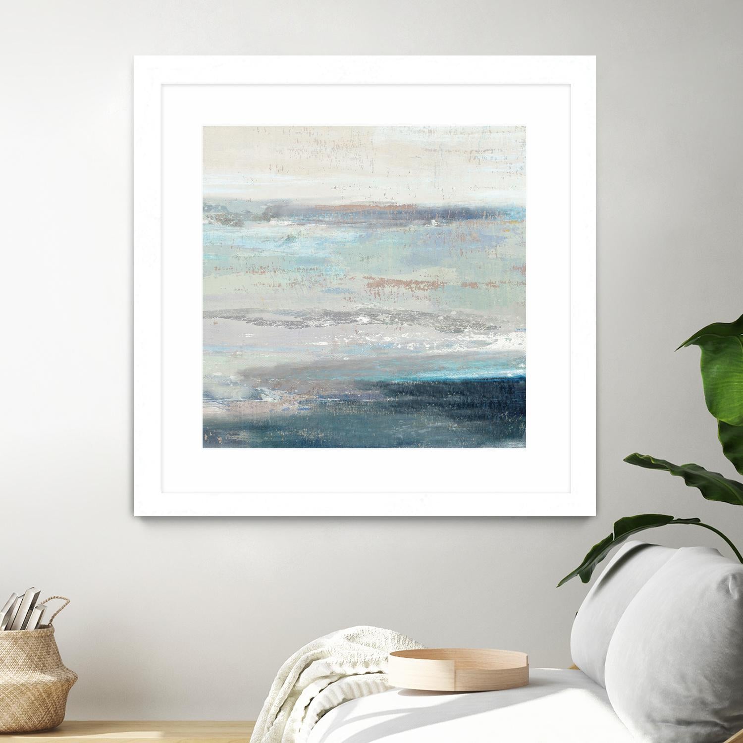 Cabana Waves II by Tom Reeves on GIANT ART - grey abstract