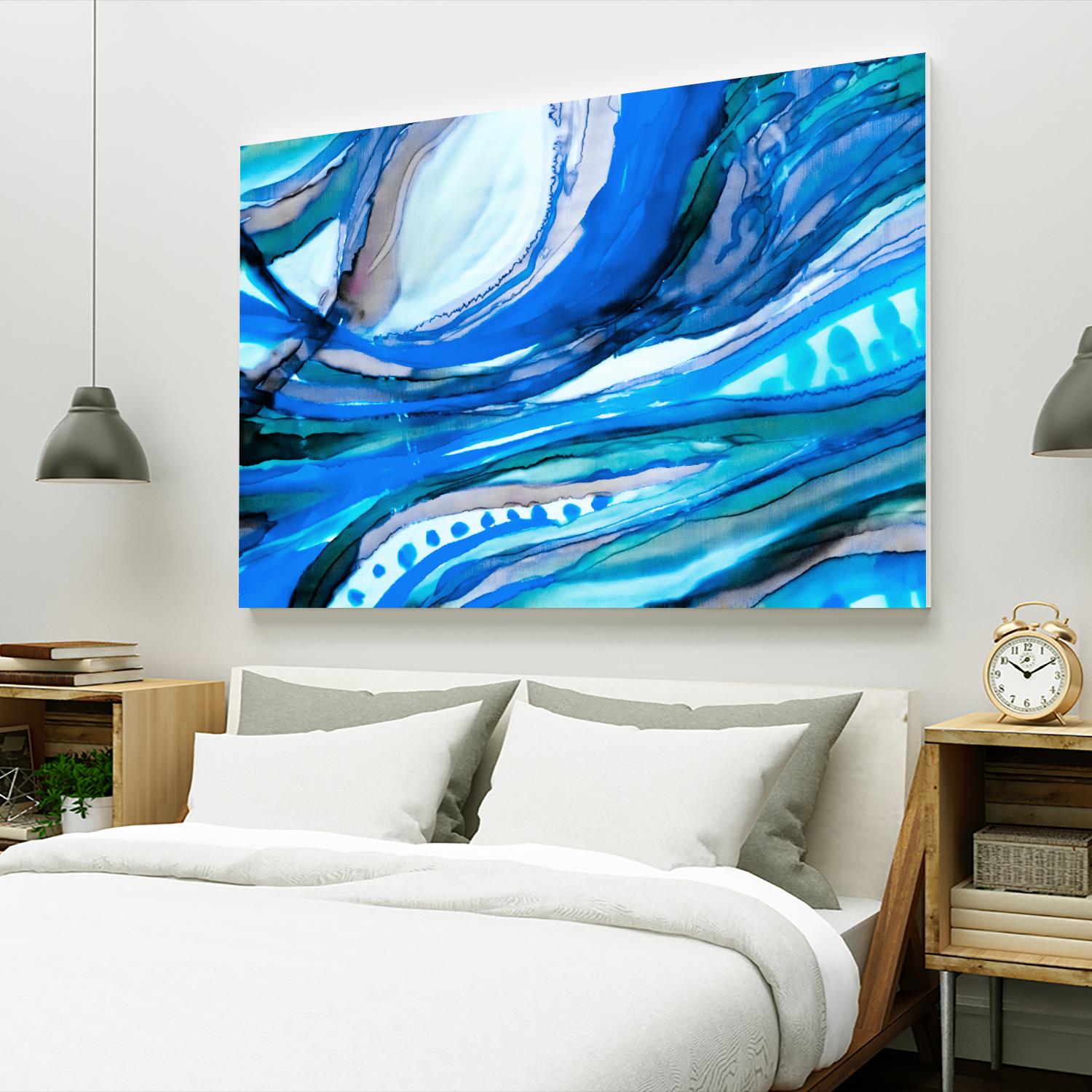 Spa II by Ritika Ghandi on GIANT ART - turquoise abstract