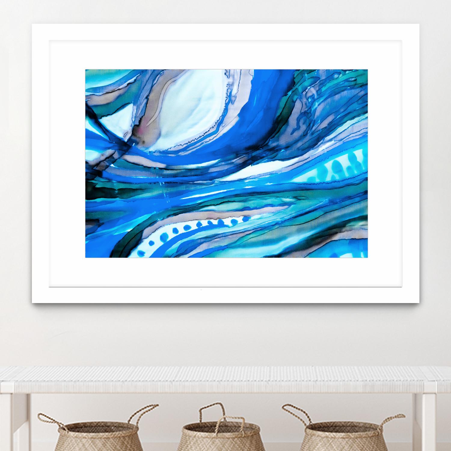 Spa II by Ritika Ghandi on GIANT ART - turquoise abstract