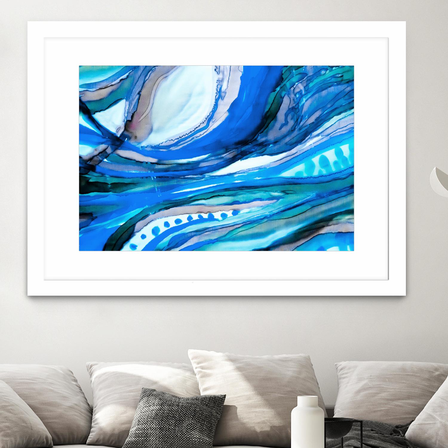 Spa II by Ritika Ghandi on GIANT ART - turquoise abstract