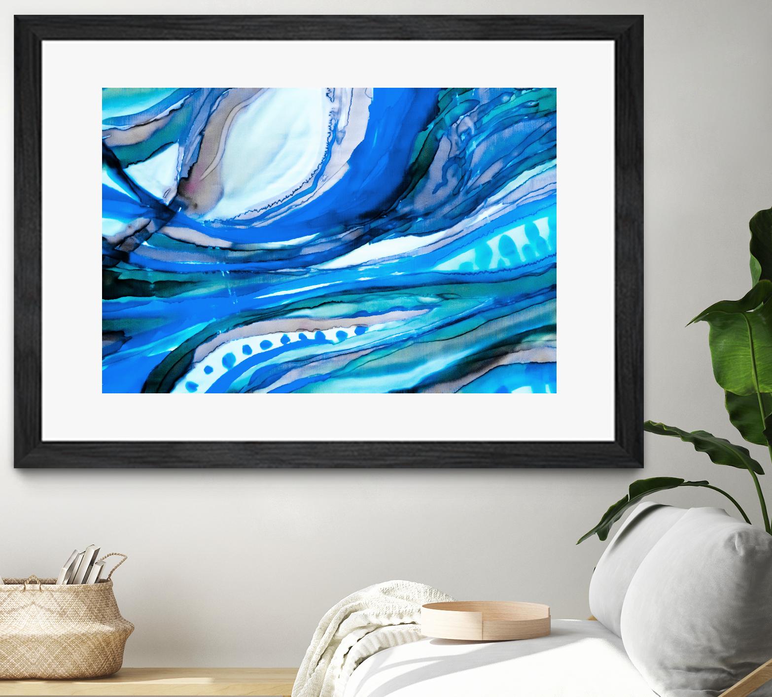 Spa II by Ritika Ghandi on GIANT ART - turquoise abstract