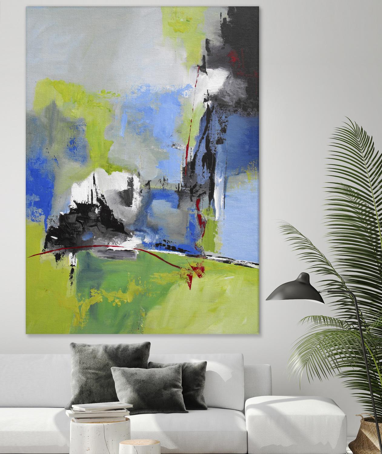 All is not Lost by Ruth Palmer on GIANT ART - blue abstract