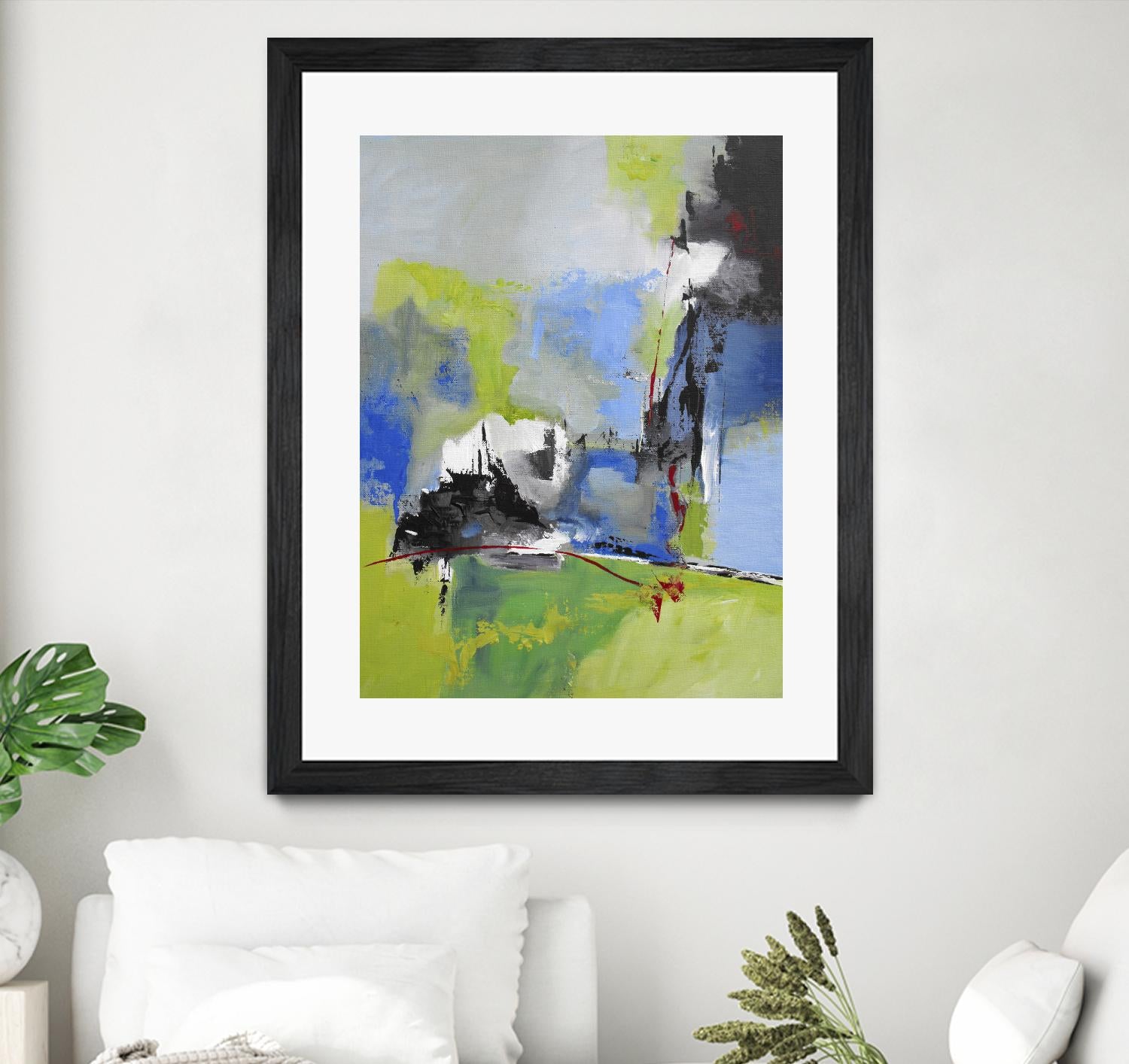 All is not Lost by Ruth Palmer on GIANT ART - green abstract