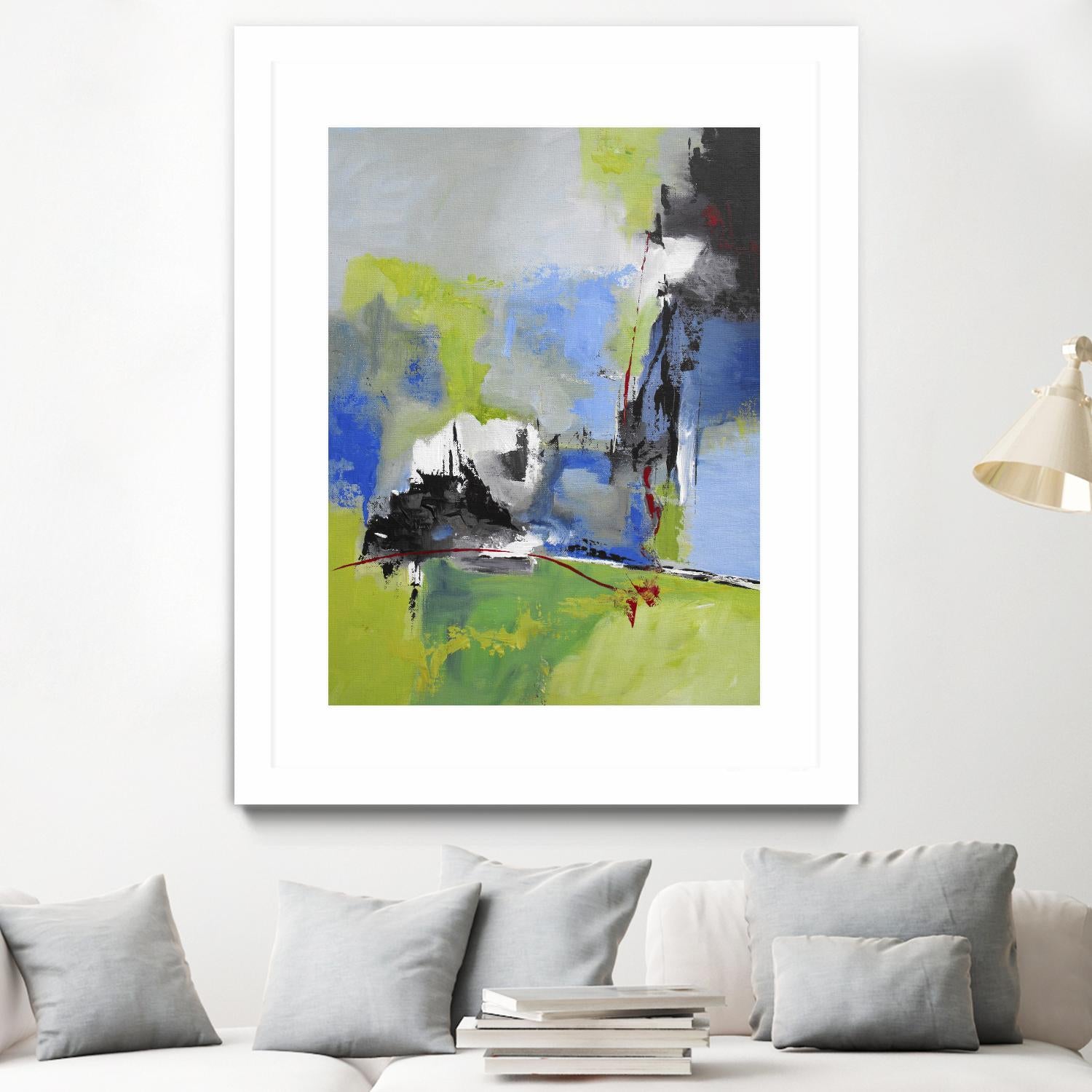 All is not Lost by Ruth Palmer on GIANT ART - green abstract