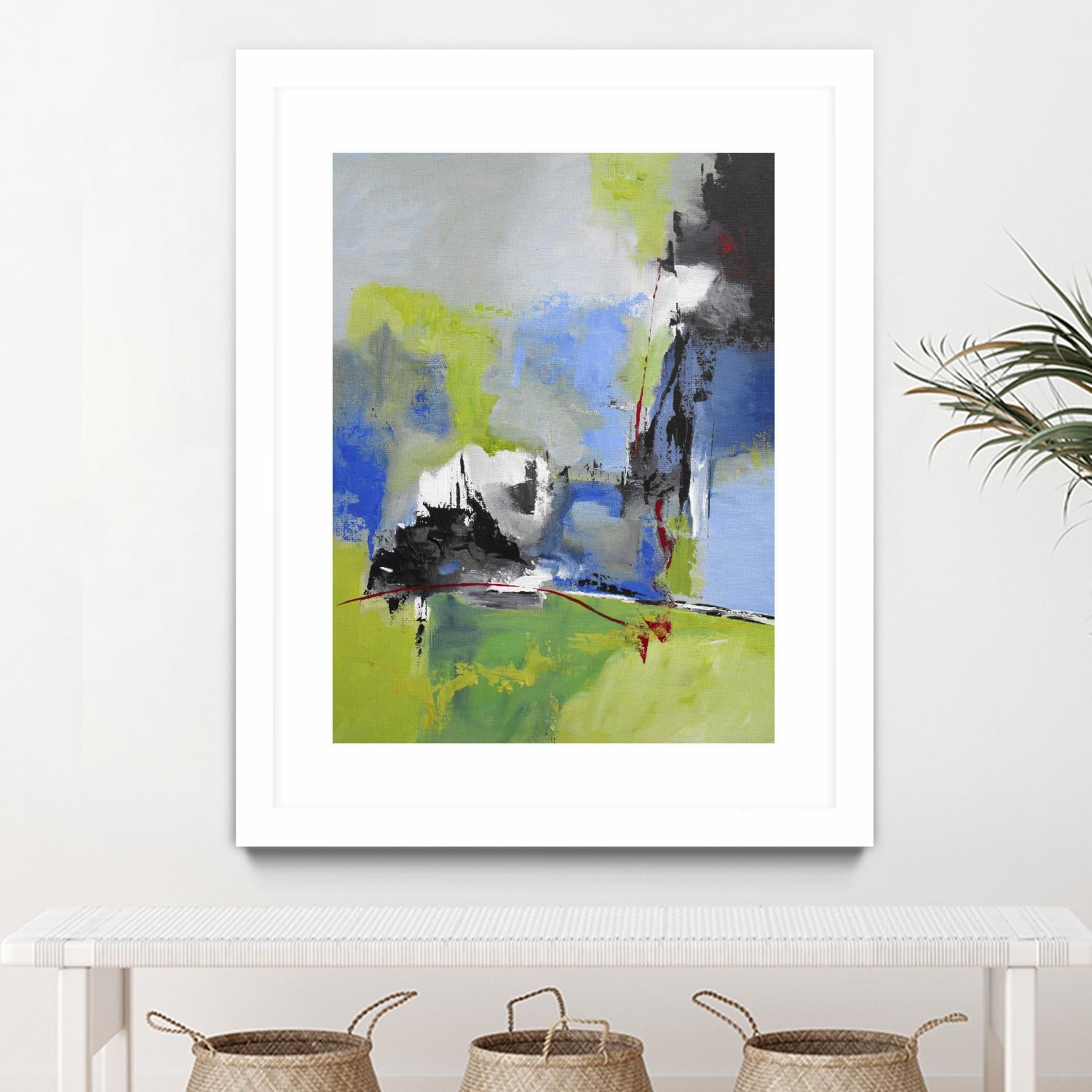 All is not Lost by Ruth Palmer on GIANT ART - green abstract