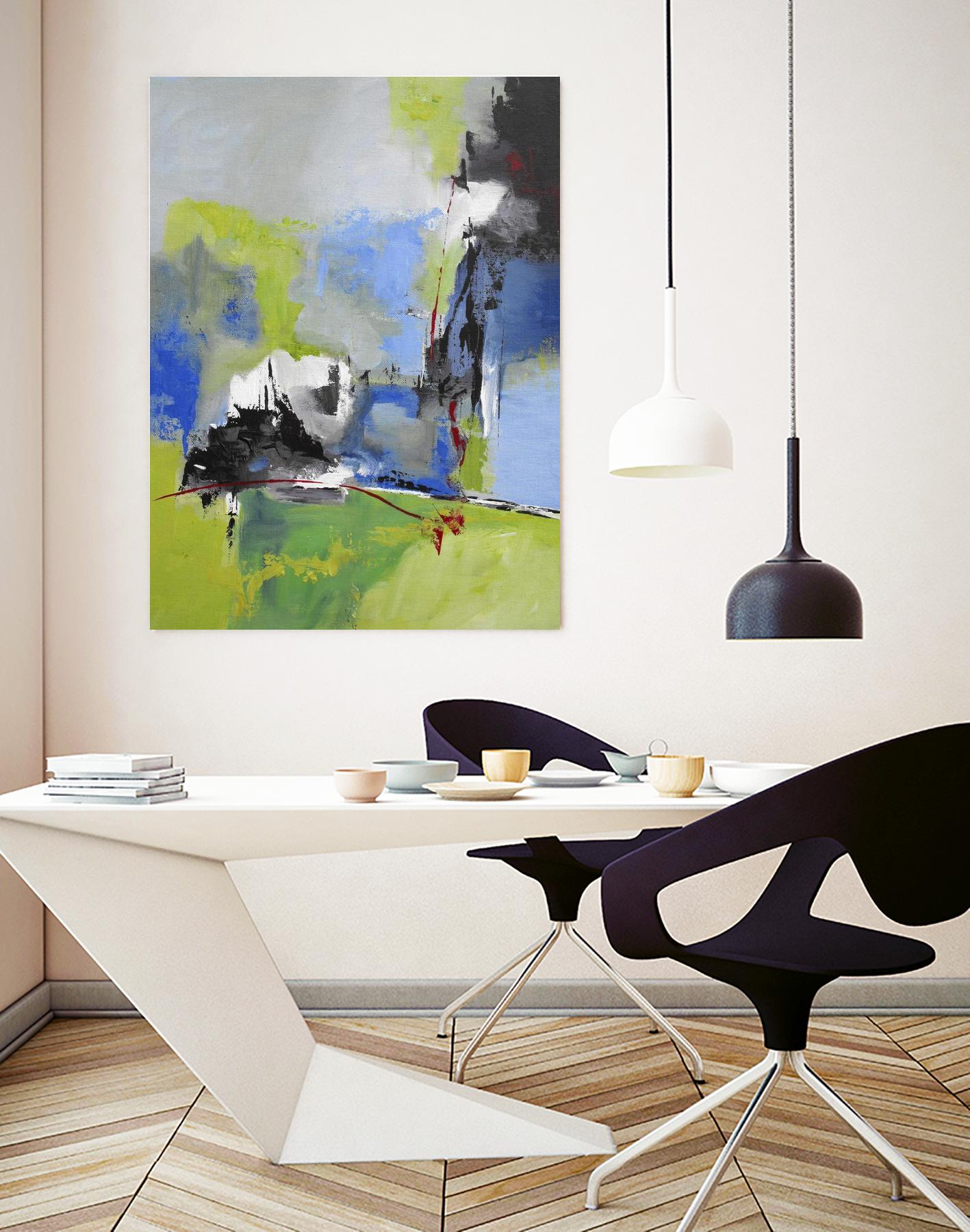 All is not Lost by Ruth Palmer on GIANT ART - green abstract