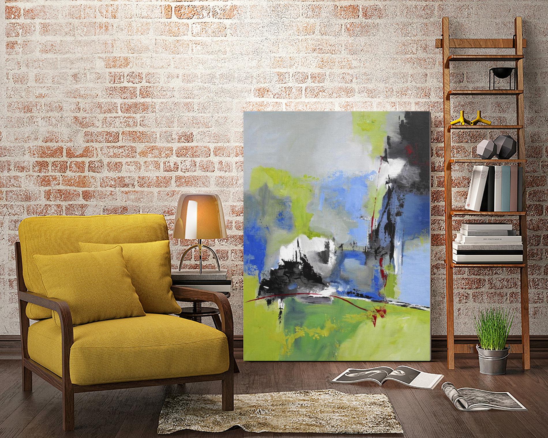 All is not Lost by Ruth Palmer on GIANT ART - green abstract