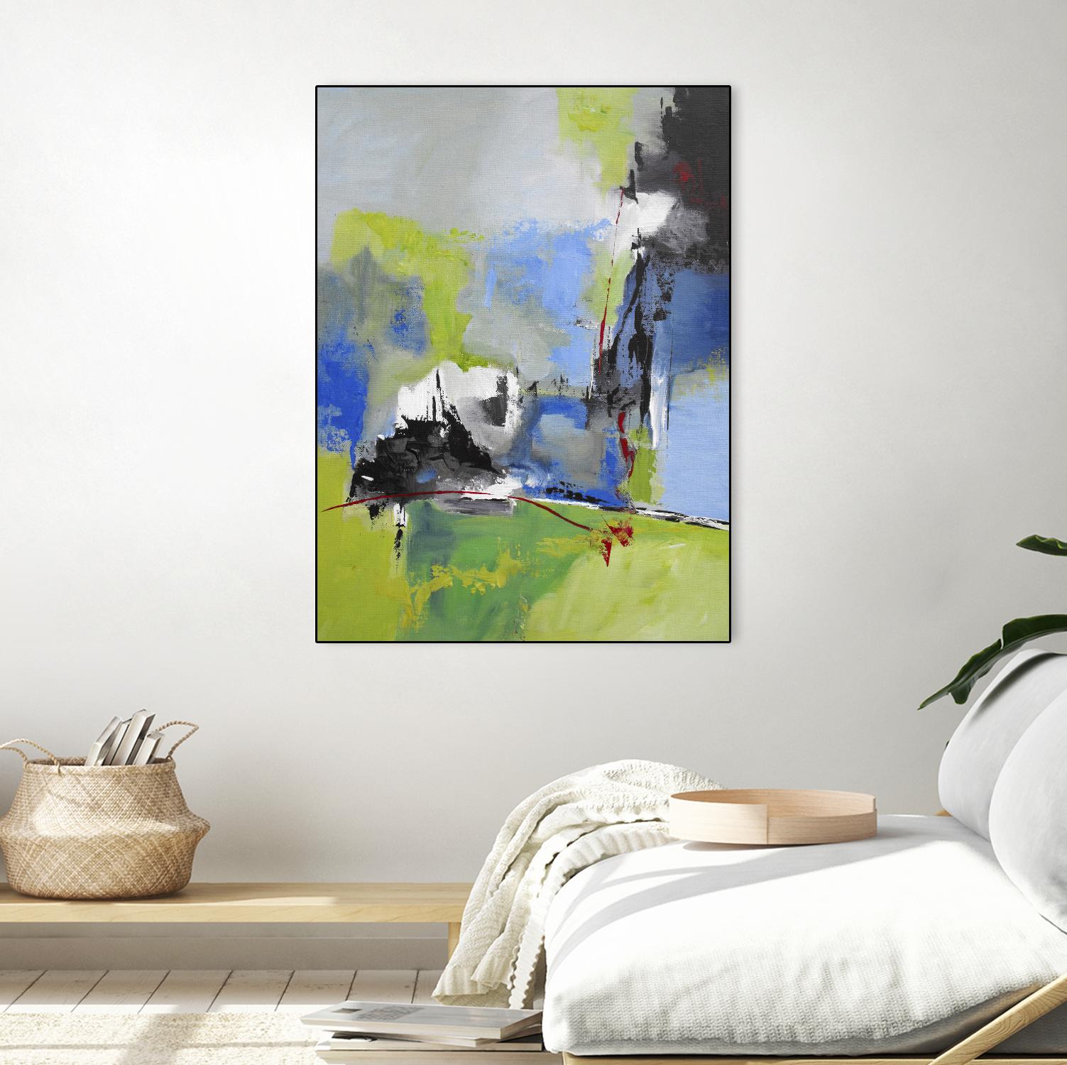 All is not Lost by Ruth Palmer on GIANT ART - blue abstract