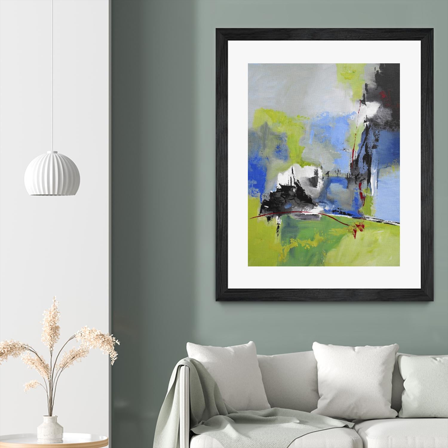 All is not Lost by Ruth Palmer on GIANT ART - green abstract