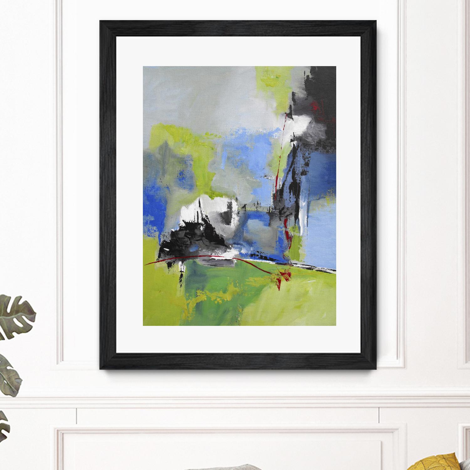 All is not Lost by Ruth Palmer on GIANT ART - green abstract