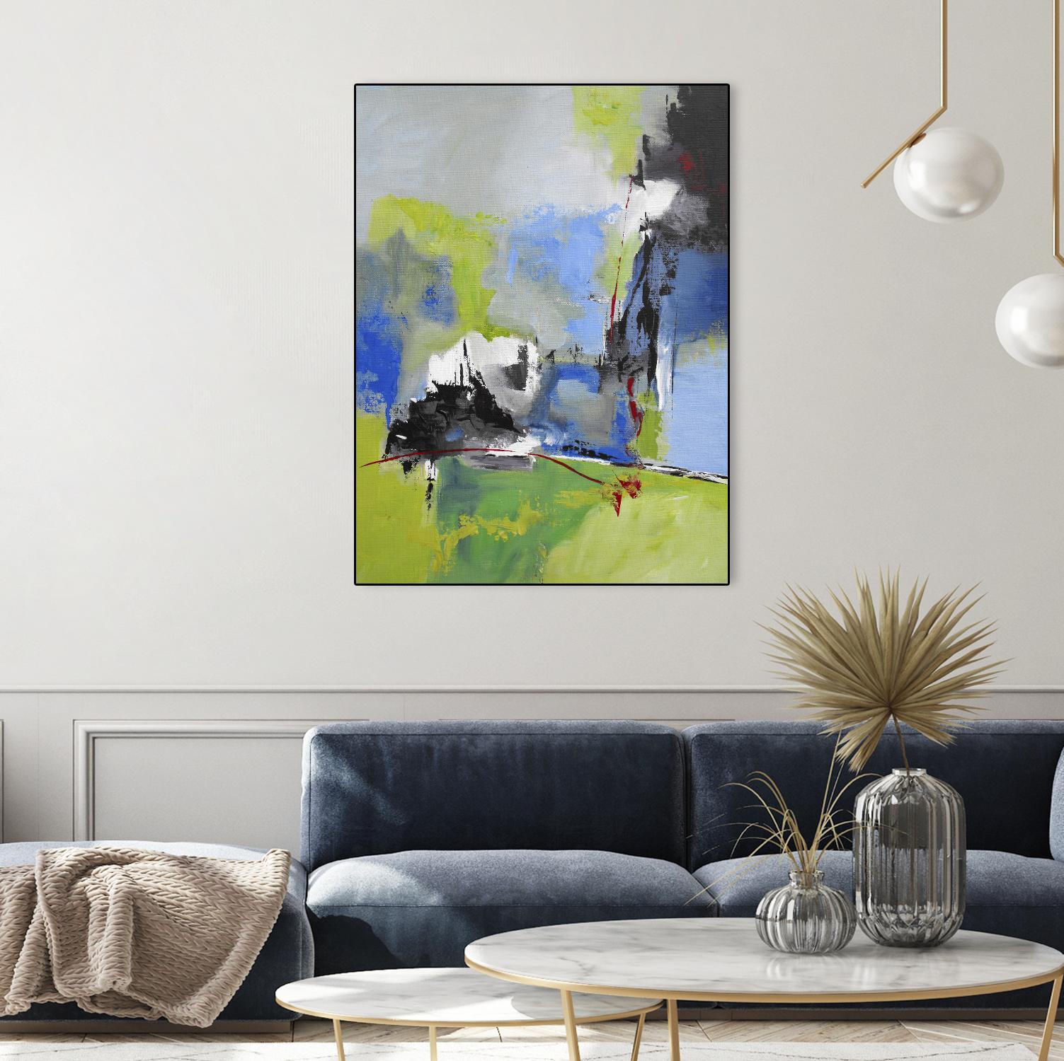 All is not Lost by Ruth Palmer on GIANT ART - blue abstract