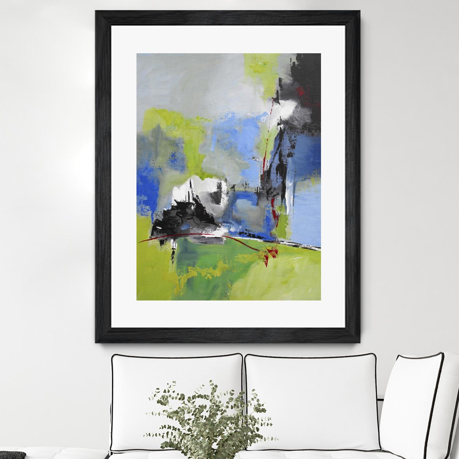 All is not Lost by Ruth Palmer on GIANT ART - green abstract