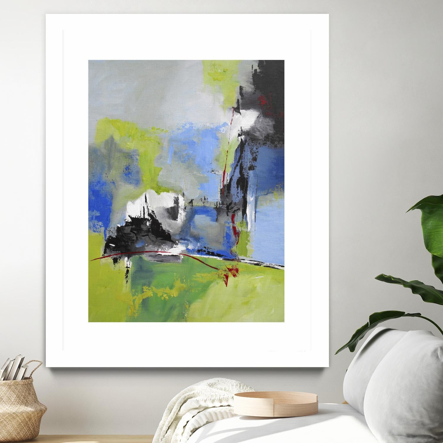 All is not Lost by Ruth Palmer on GIANT ART - green abstract