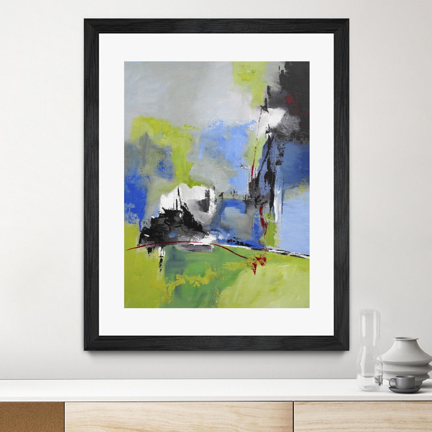 All is not Lost by Ruth Palmer on GIANT ART - green abstract