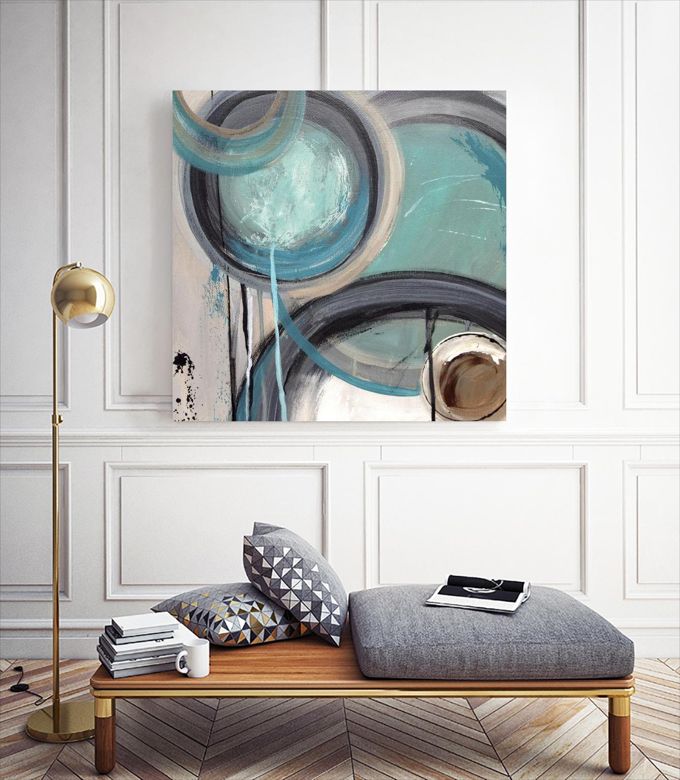 Instant Song I by Ruth Palmer on GIANT ART - green abstract