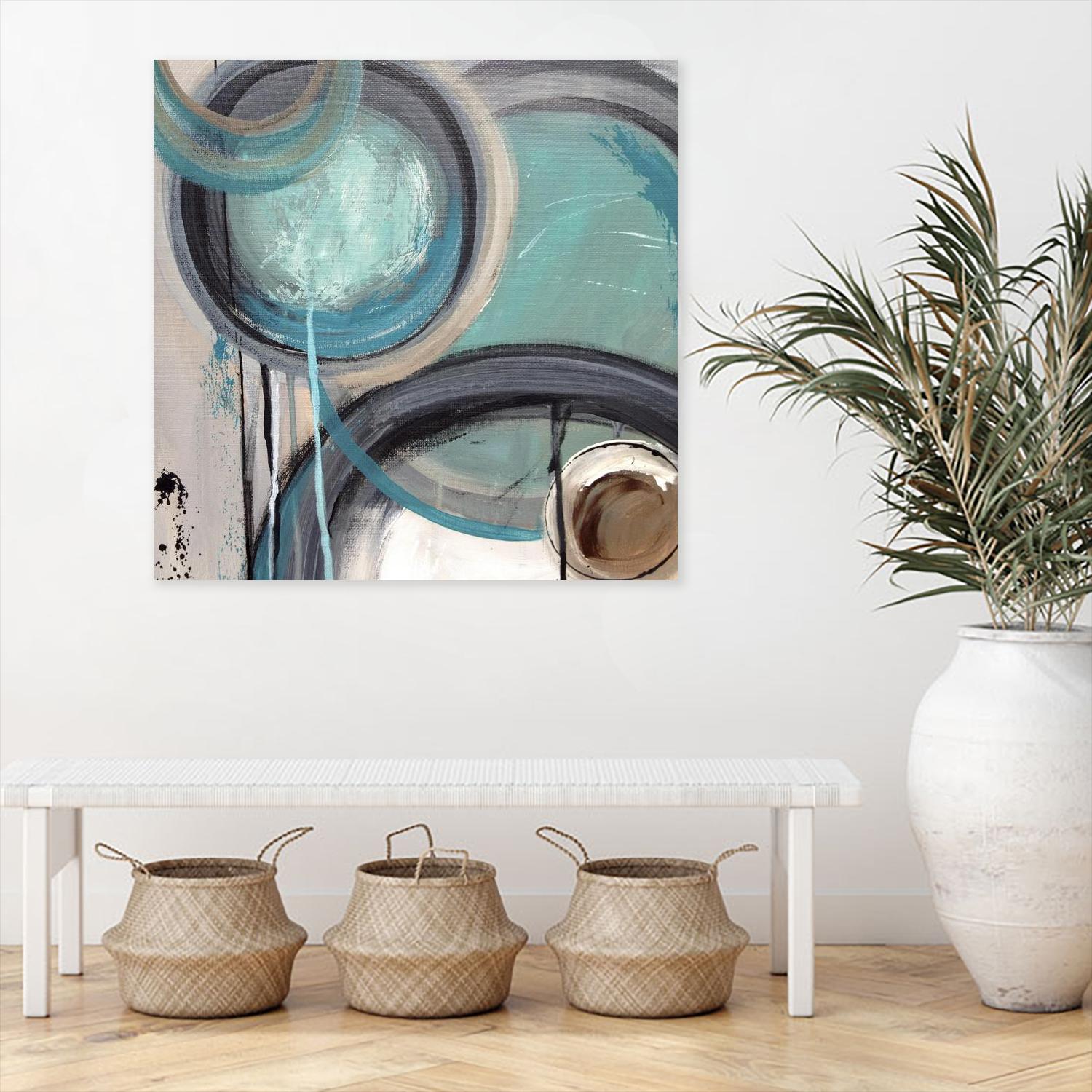 Instant Song I by Ruth Palmer on GIANT ART - green abstract