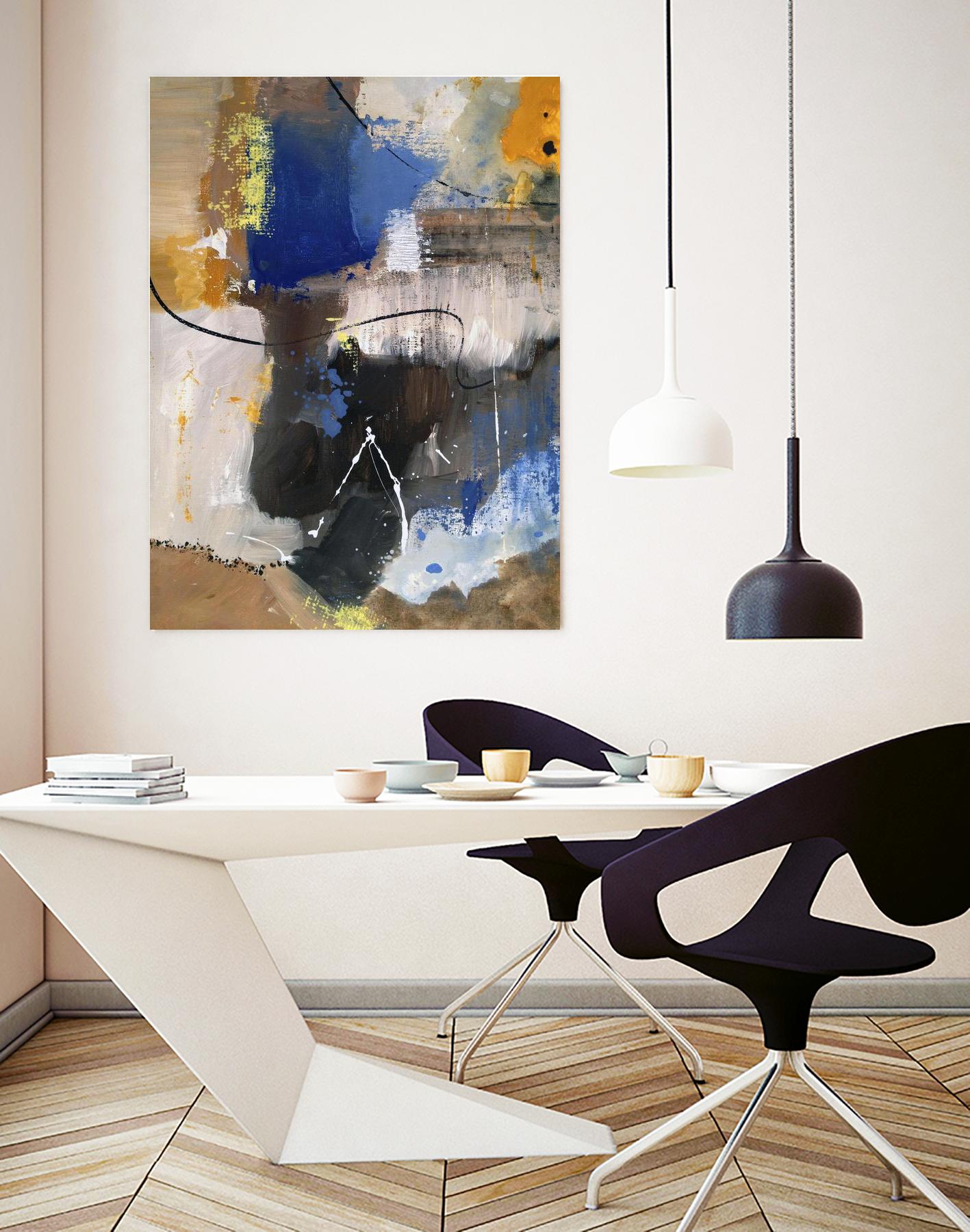 The Day is Near I by Ruth Palmer on GIANT ART - beige abstract