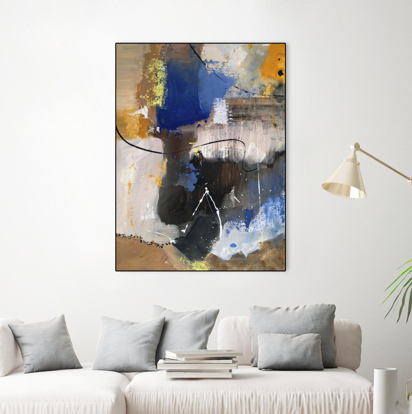 The Day is Near I by Ruth Palmer on GIANT ART - black abstract