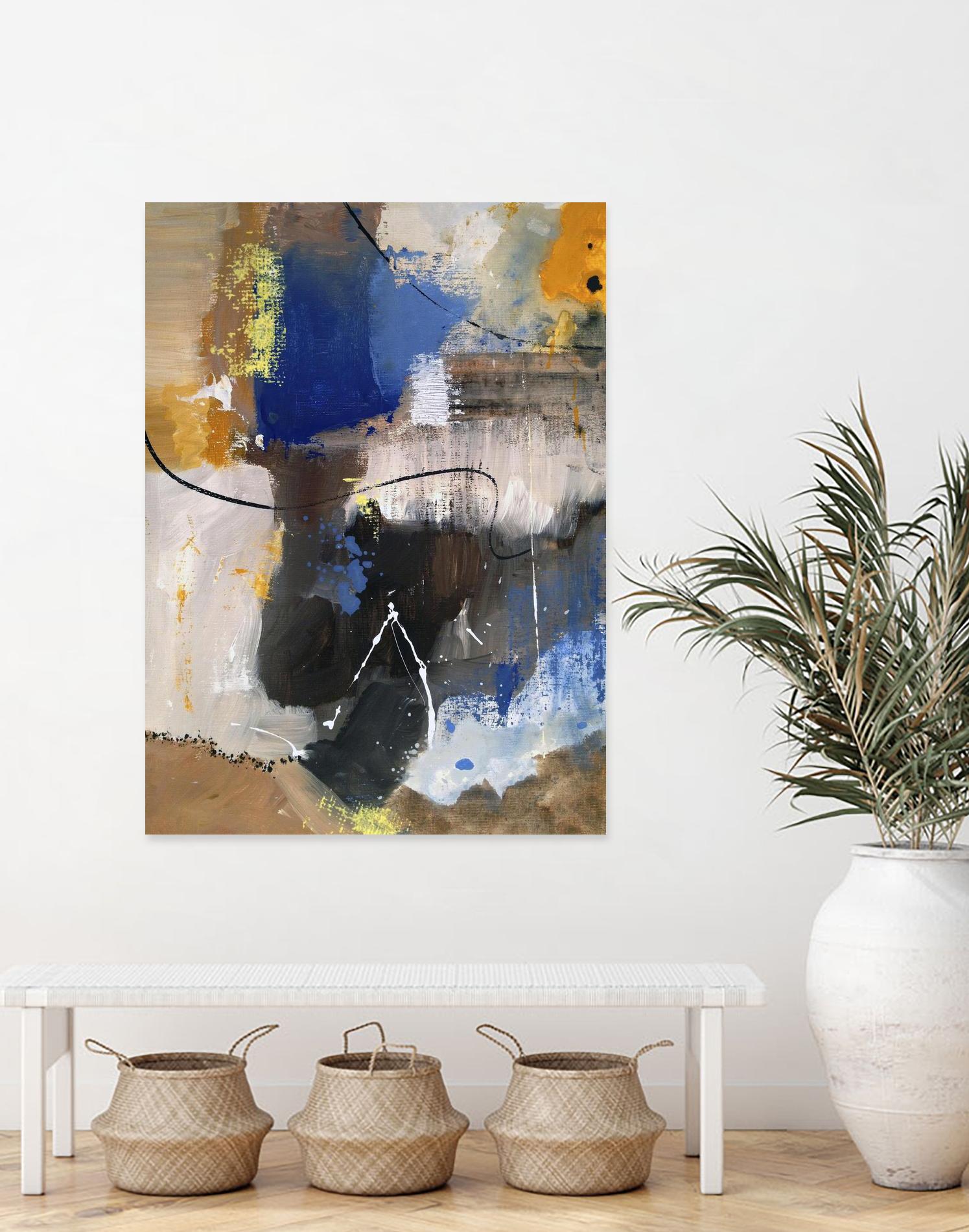 The Day is Near I by Ruth Palmer on GIANT ART - beige abstract