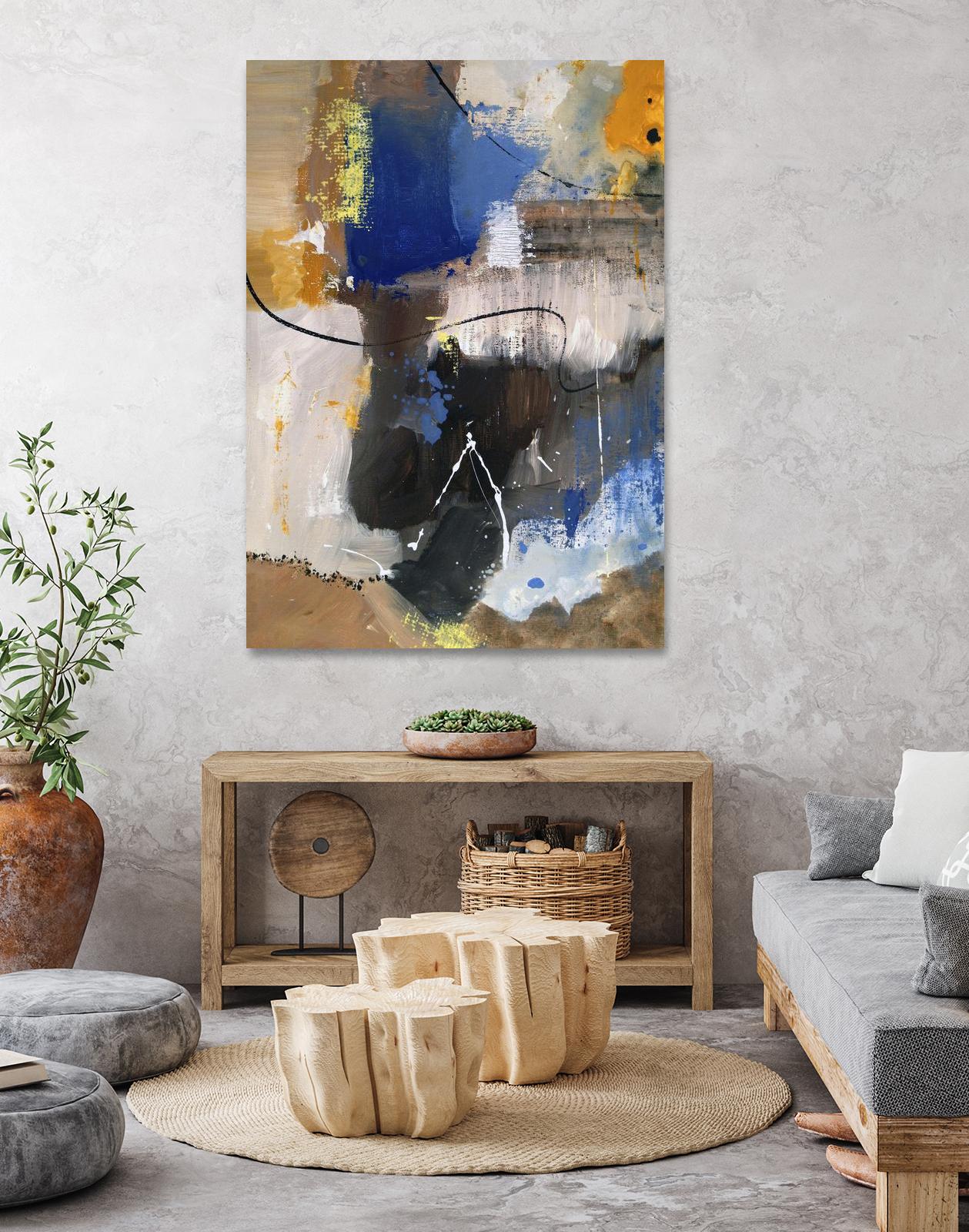 The Day is Near I by Ruth Palmer on GIANT ART - beige abstract