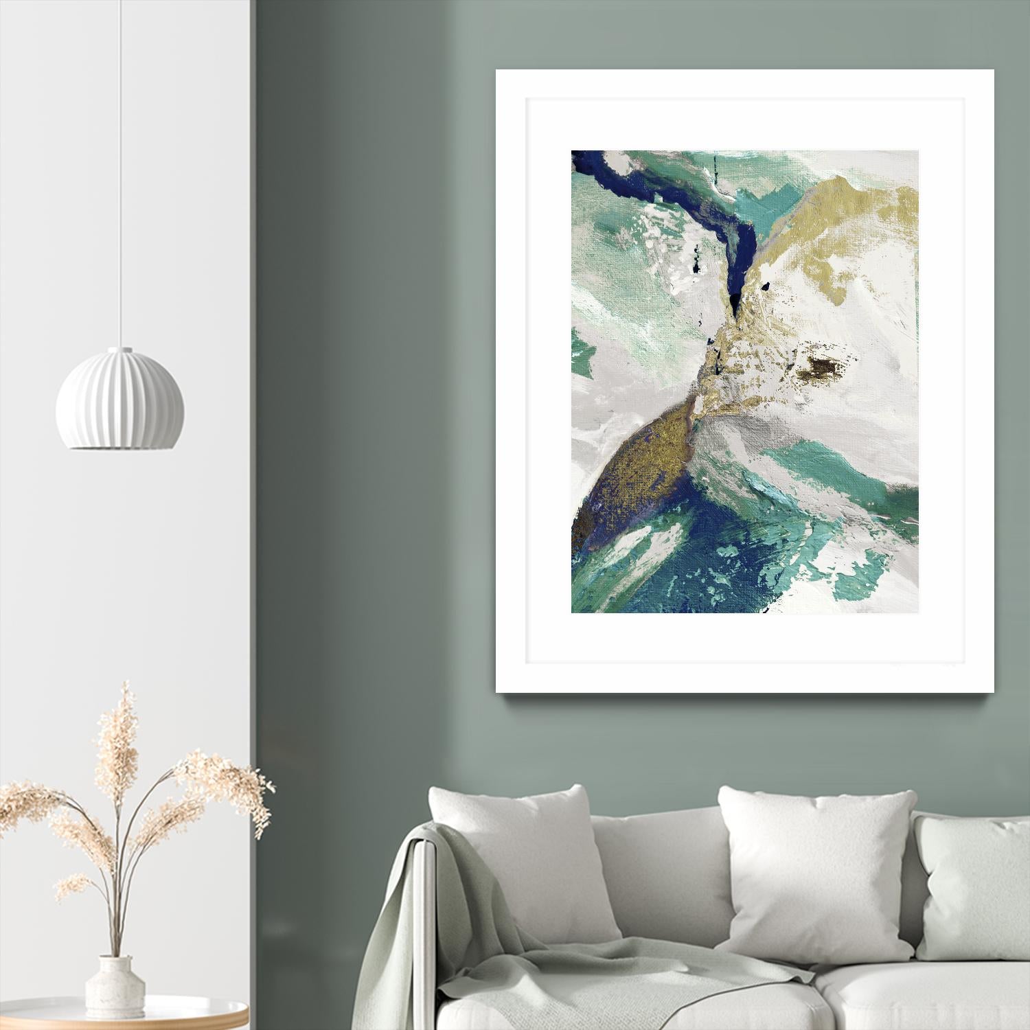 Riviera III by Ruth Palmer on GIANT ART - white abstract