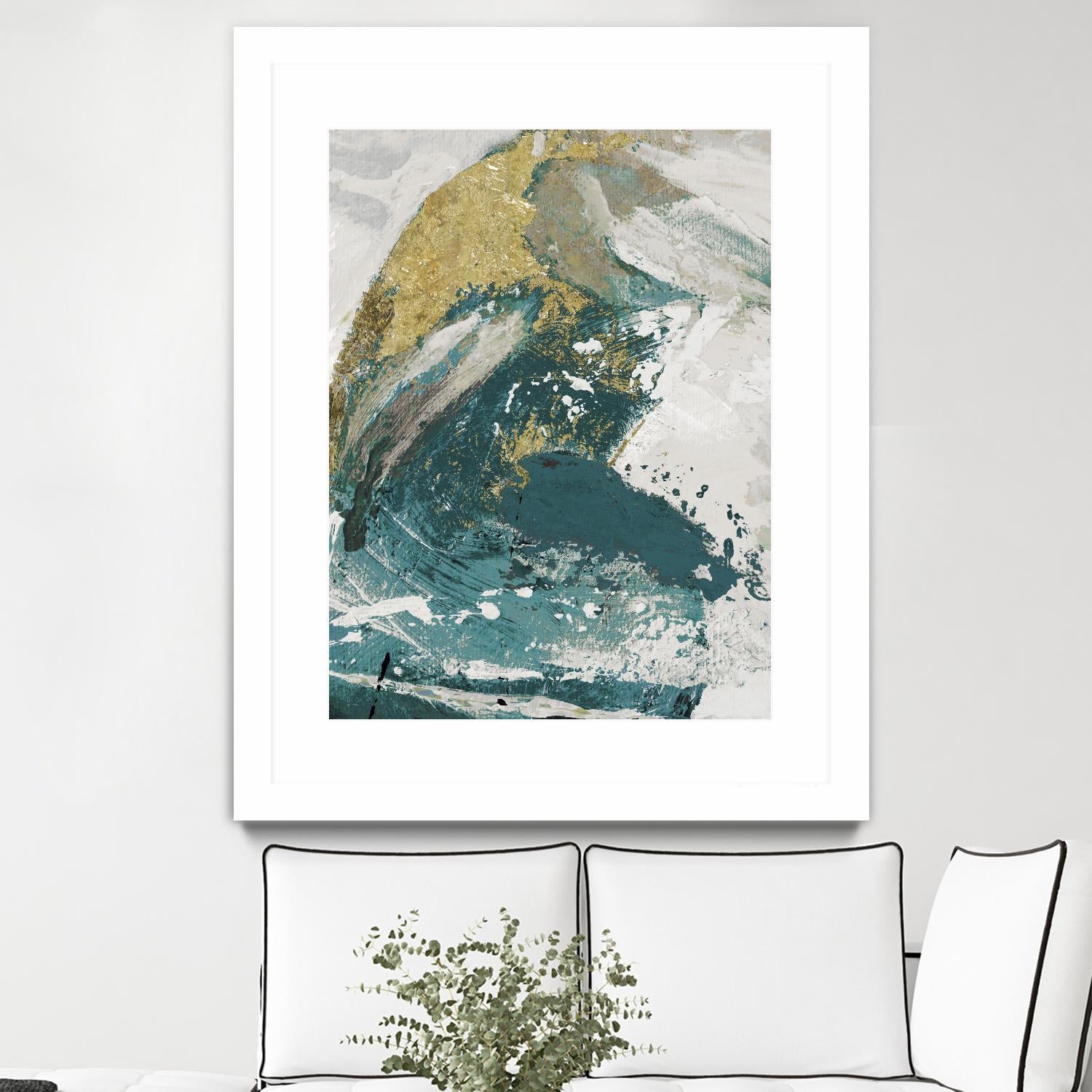 Riviera IV by Ruth Palmer on GIANT ART - white abstract