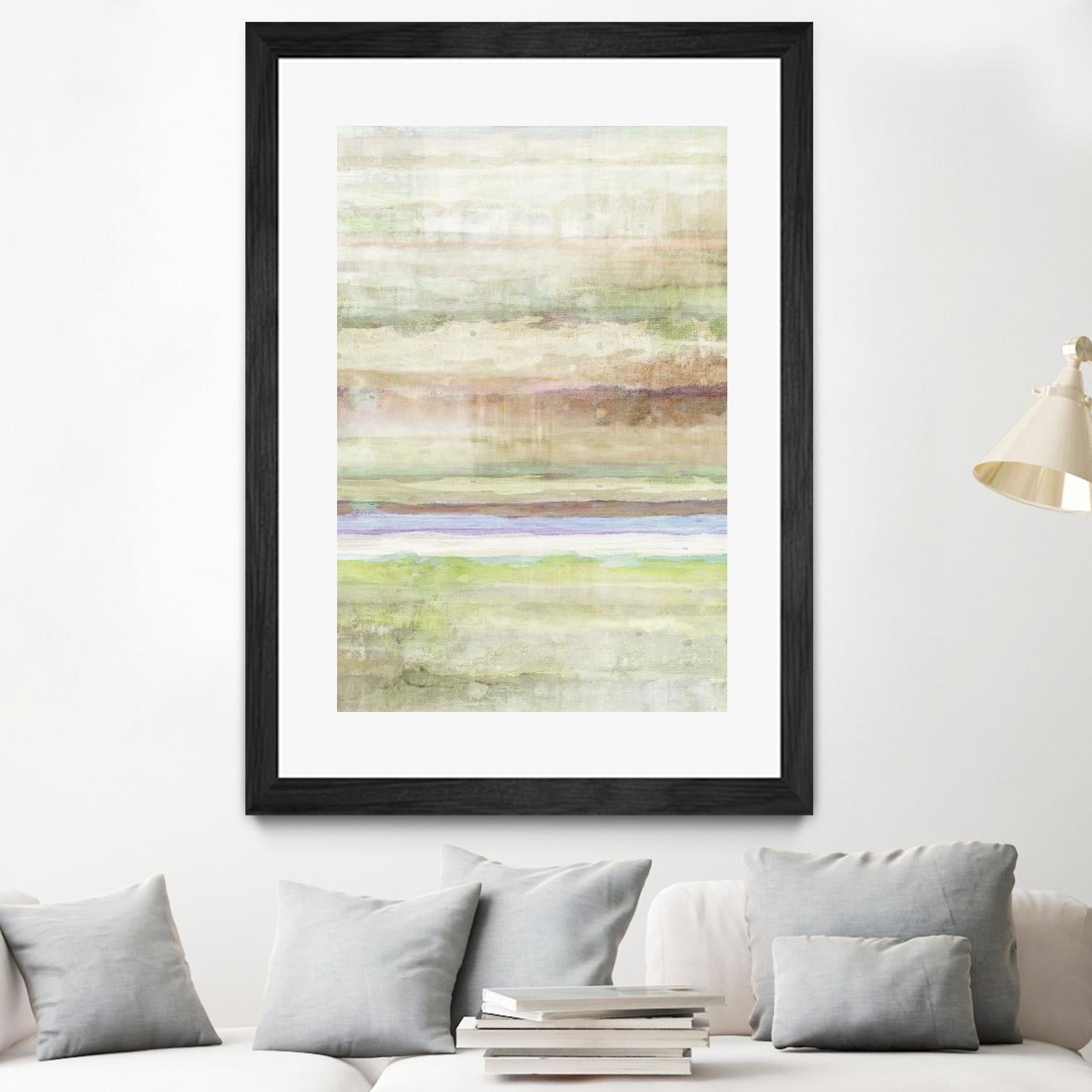 Summer Splash I by Ruth Palmer on GIANT ART - beige abstract