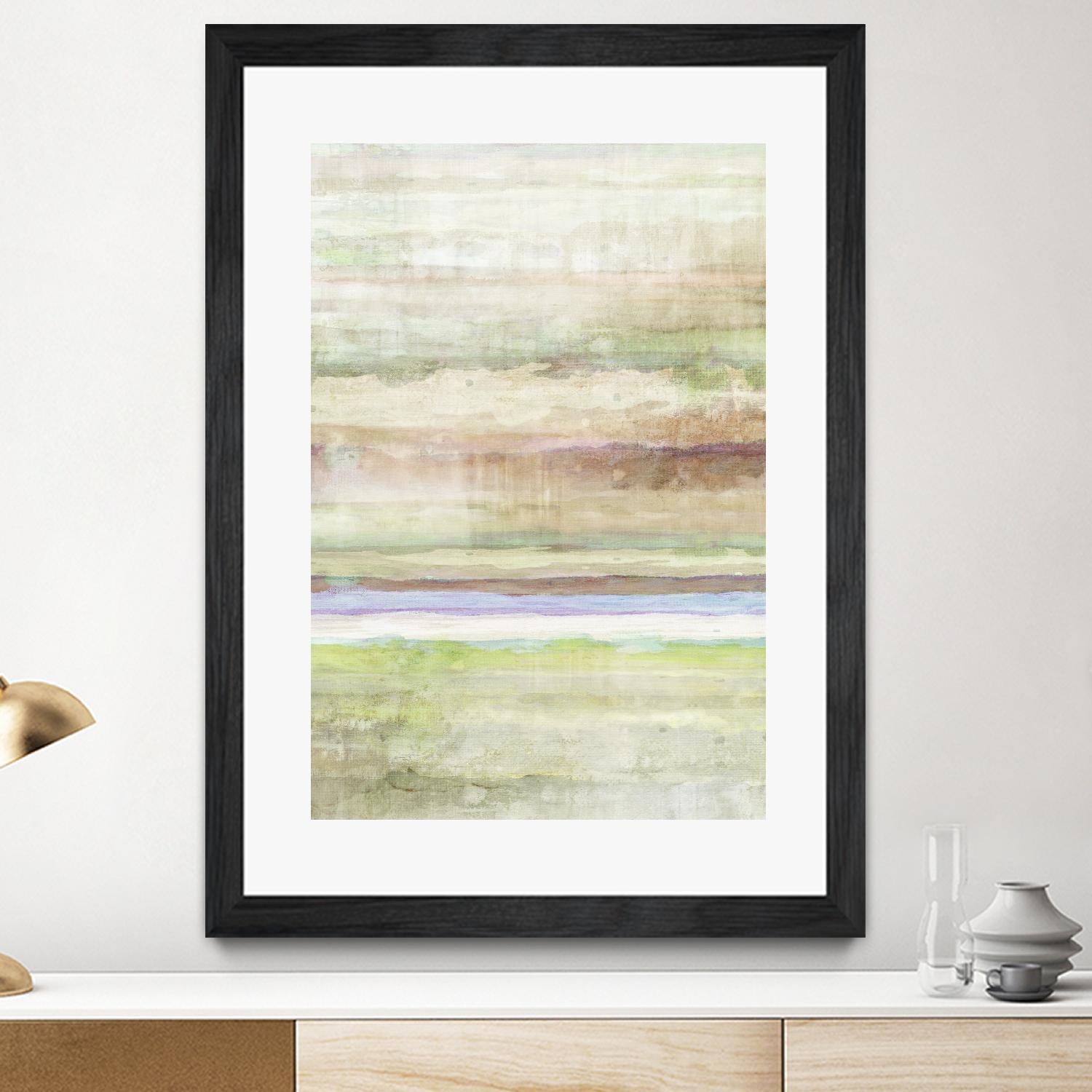 Summer Splash I by Ruth Palmer on GIANT ART - beige abstract
