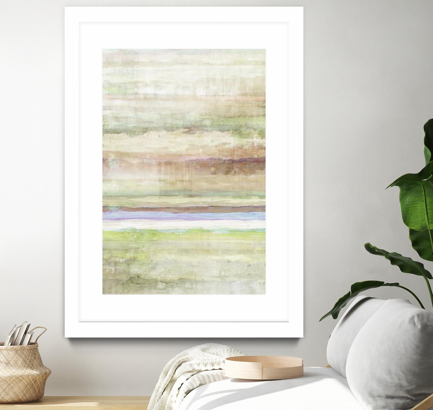 Summer Splash I by Ruth Palmer on GIANT ART - beige abstract