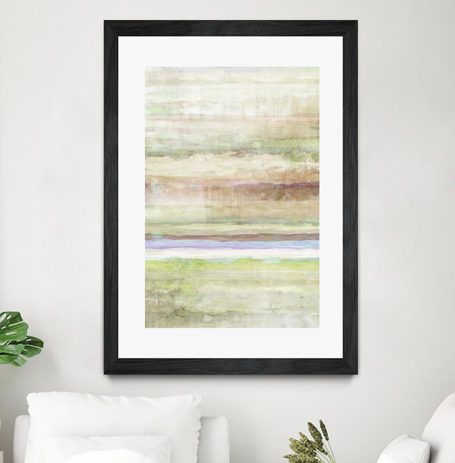 Summer Splash I by Ruth Palmer on GIANT ART - beige abstract