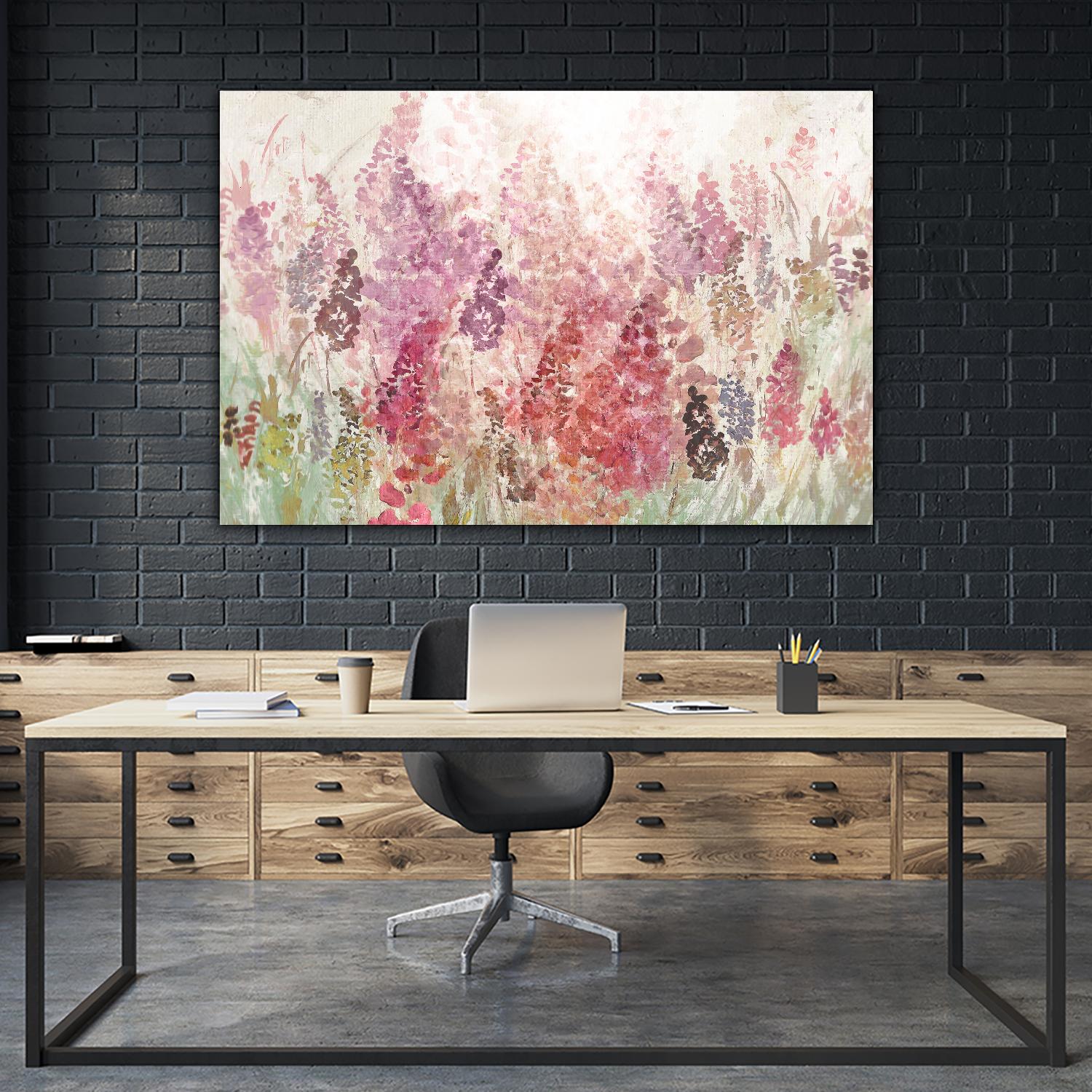 Summer Haze by Ruth Palmer on GIANT ART - red abstract