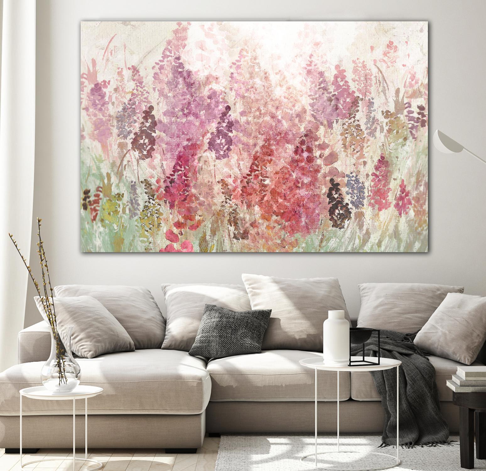 Summer Haze by Ruth Palmer on GIANT ART - red abstract