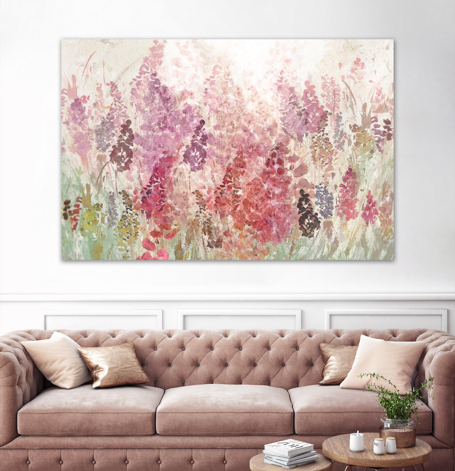 Summer Haze by Ruth Palmer on GIANT ART - red abstract